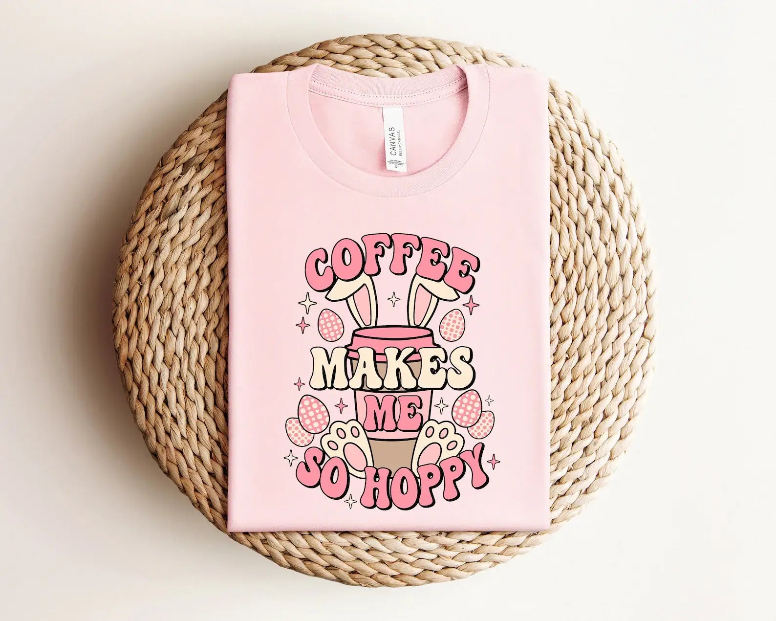 Coffee Makes Me So Hoppy T-Shirt Hoodie, Sweatshirt | PodTeesHub.com