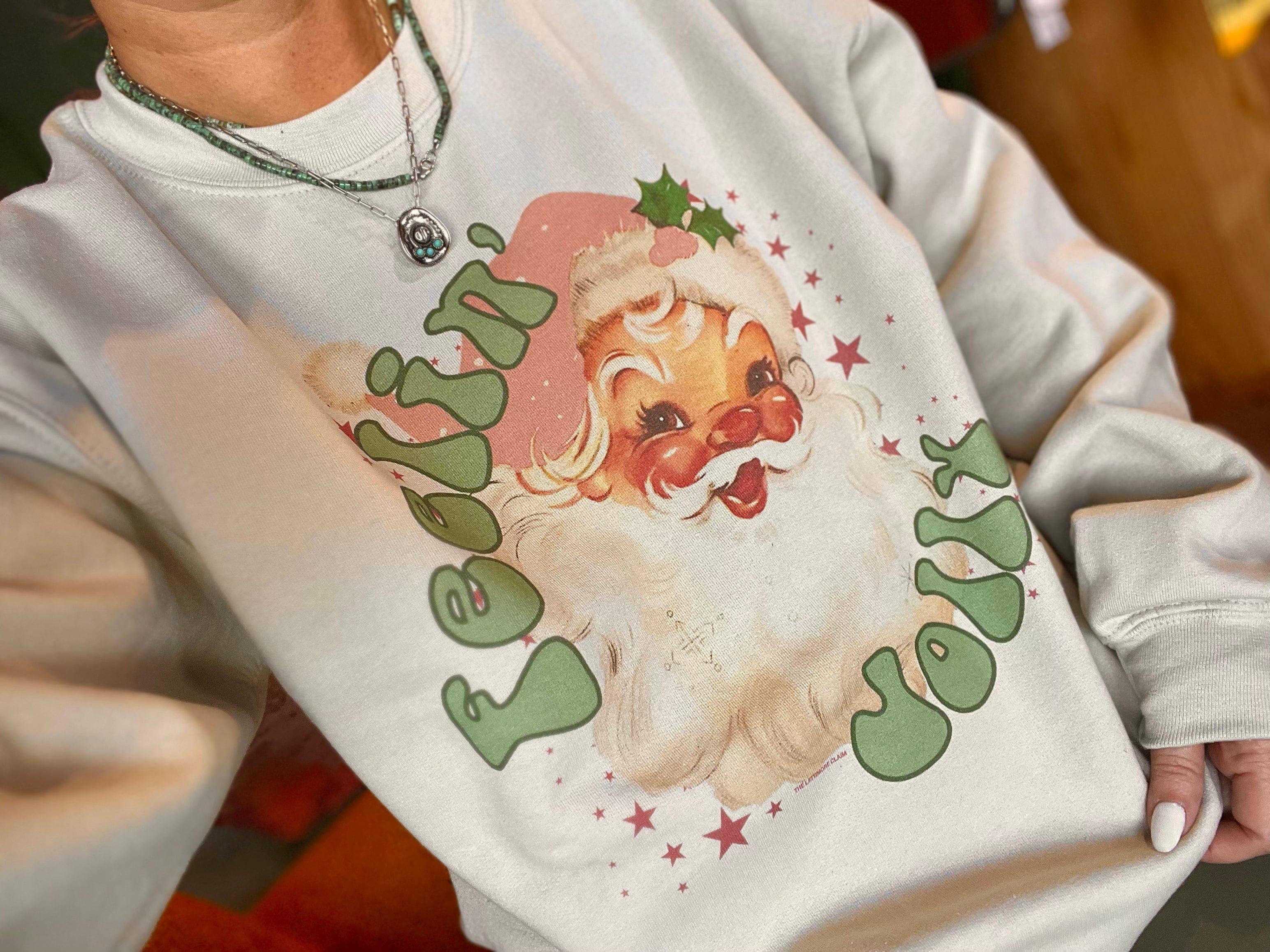 Feelin' Jolly - Cream Sweatshirt T-Shirts, Hoodie | PodTeesHub.com