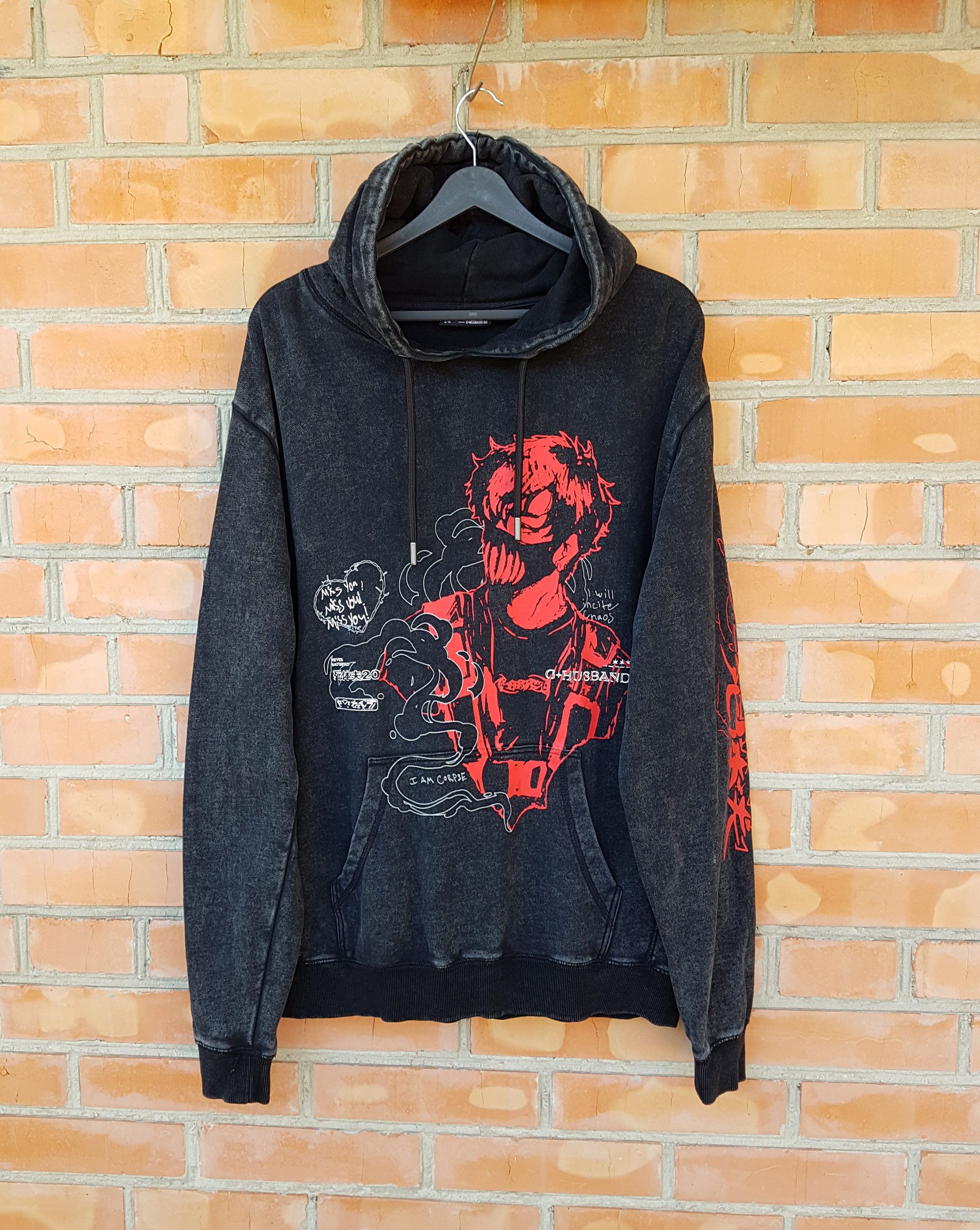 Anime Corpse Husband Miss You Anime Pullover Hoodie Sz M I Am T-Shirts, Sweatshirt | PodTeesHub.com