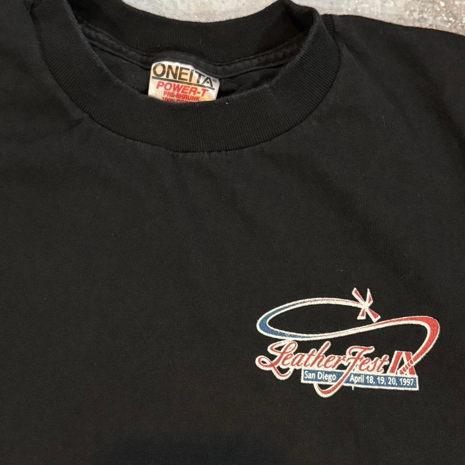 Vintage 90s Leather Fest T Shirt Bondage Bdsm Size Small Hoodie, Sweatshirt | PodTeesHub.com