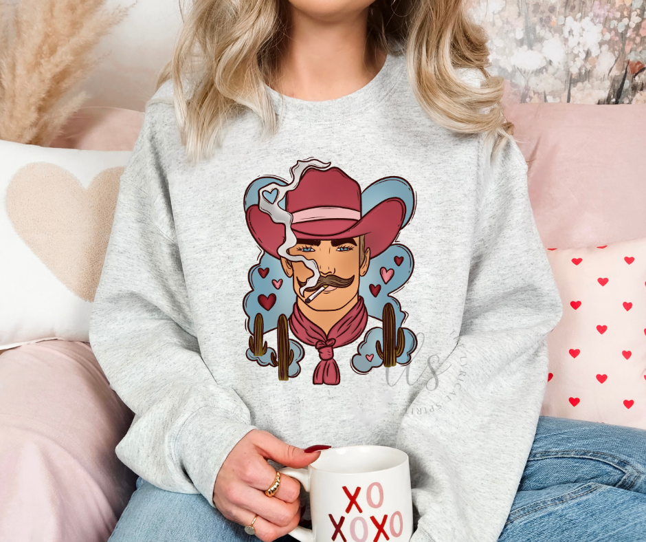 Cowboy Valentine's Sweatshirt T-Shirts, Hoodie | PodTeesHub.com
