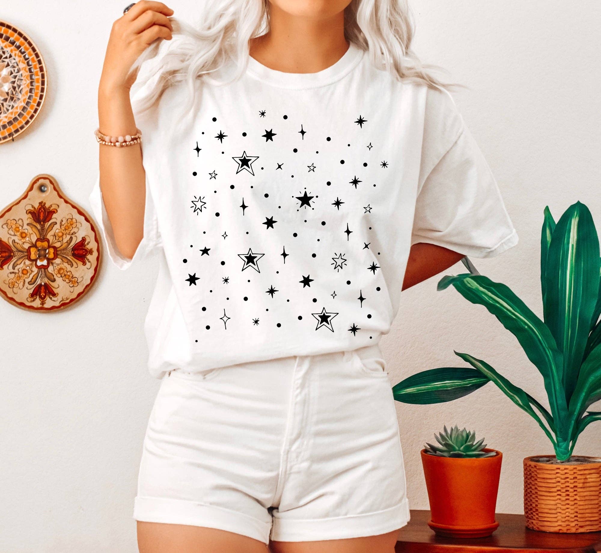 Star Pattern Bk Celestial T-Shirt Hoodie, Sweatshirt | PodTeesHub.com
