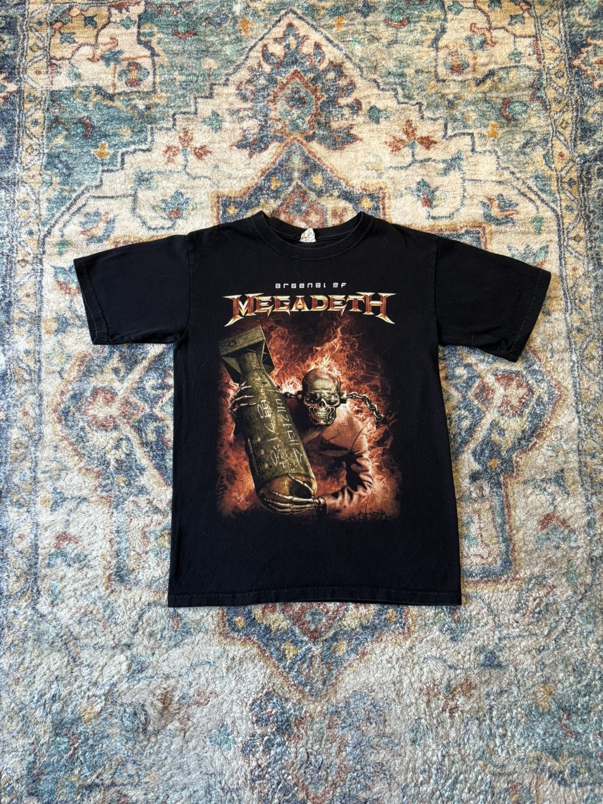 Vintage Arsenal Of Megadeath Band T Shirt Small Hoodie, Sweatshirt | PodTeesHub.com