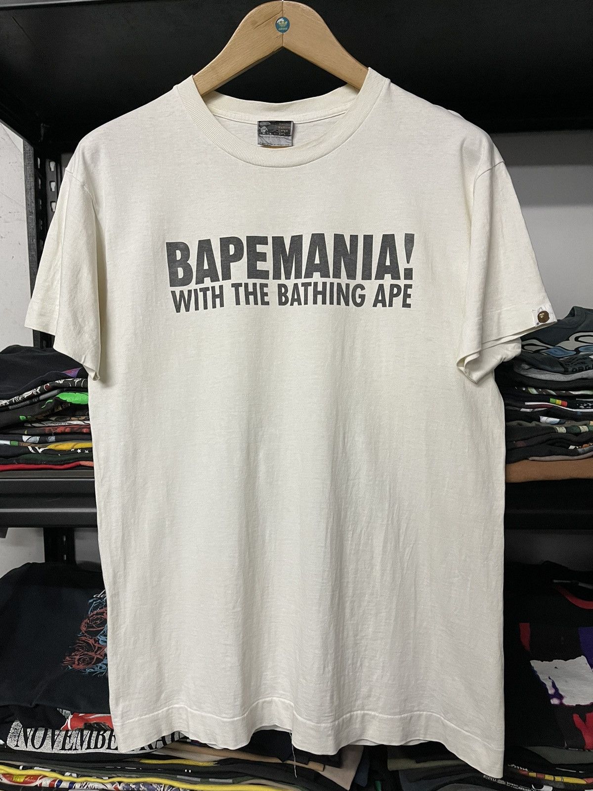 Bape Vintage Bapemanie Promo Faded Tees Hoodie, Sweatshirt | PodTeesHub.com