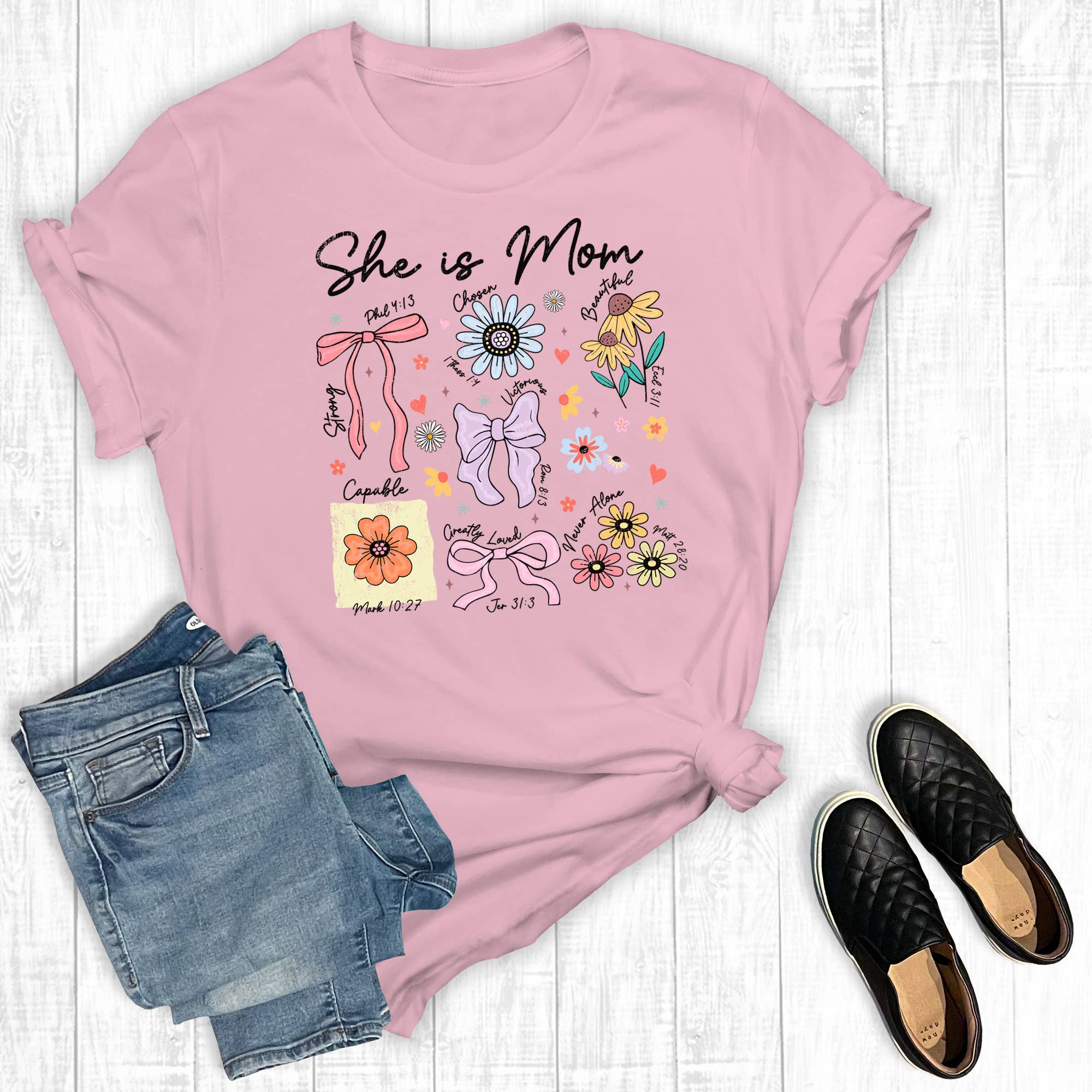 Mother's Day She Is Mom Graphic Tee Hoodie, Sweatshirt | PodTeesHub.com