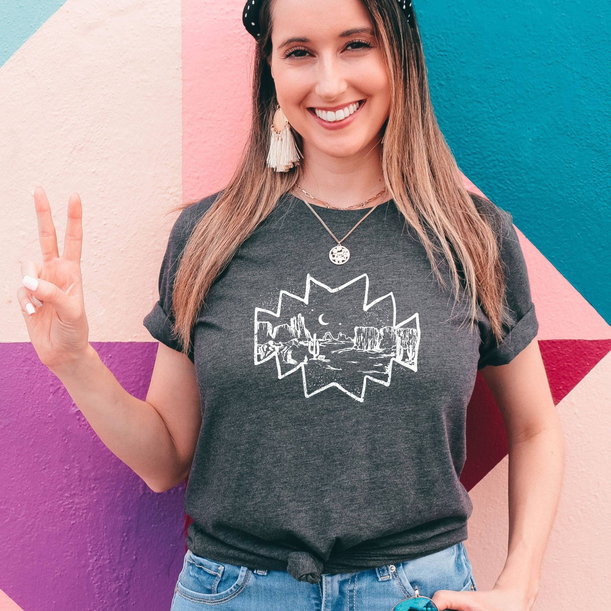 Desert Scene Graphic Tee  *Unisex Fit*233 Hoodie, Sweatshirt | PodTeesHub.com
