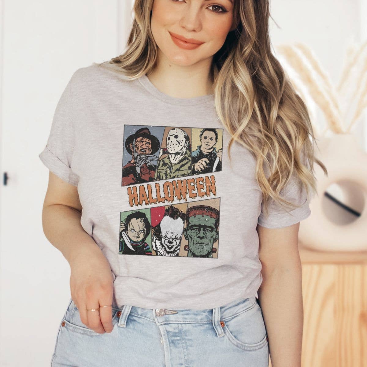 Halloween Horror Movies Collage - T-Shirt Hoodie, Sweatshirt | PodTeesHub.com