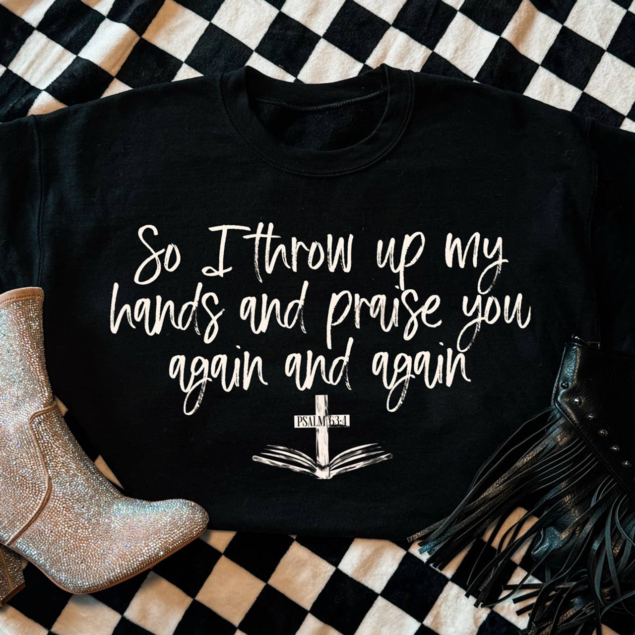 So I Throw My Hands Up and Praise You Again and Again Tee Hoodie, Sweatshirt | PodTeesHub.com