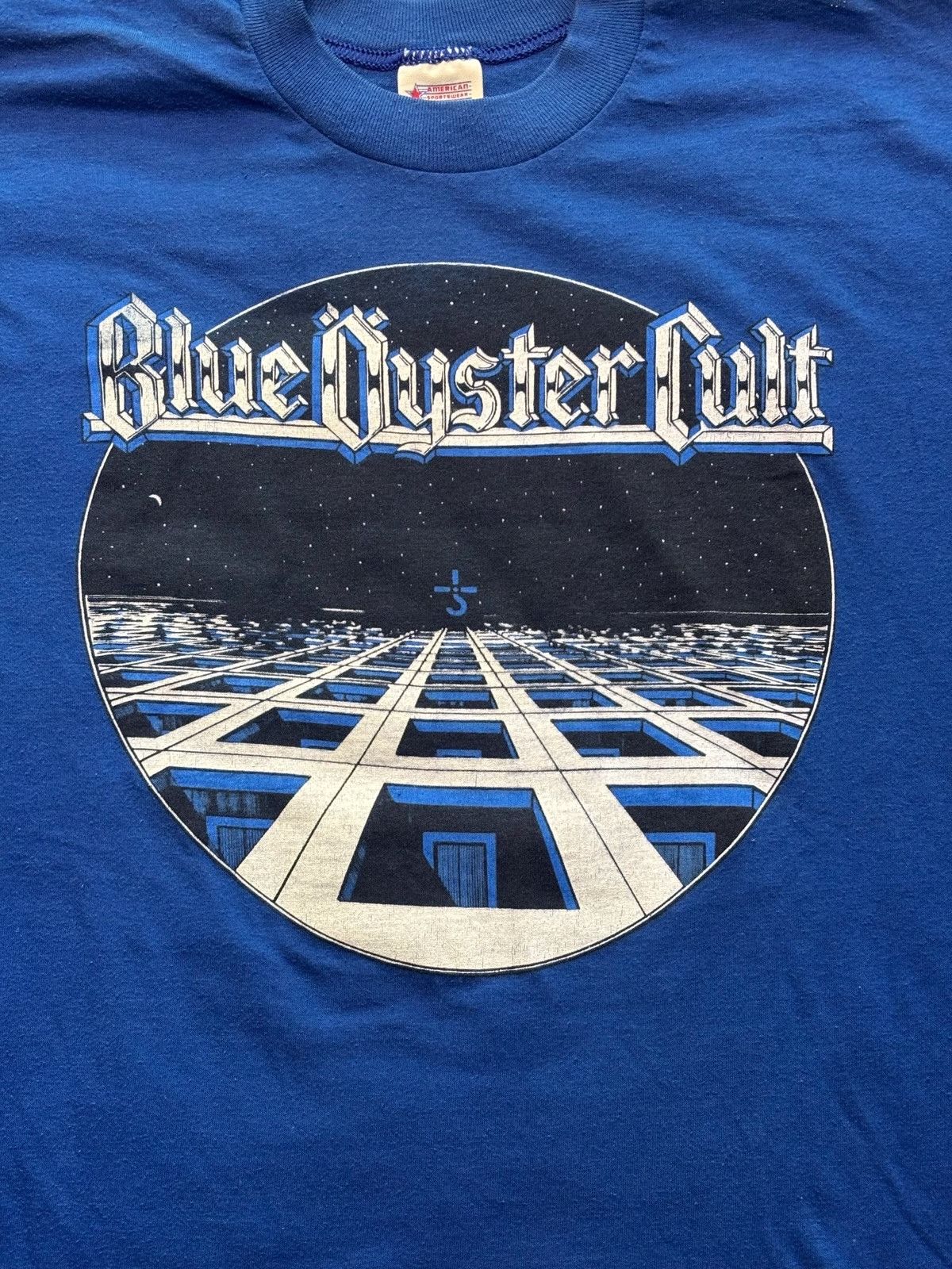 Band Tees Vintage 80 S Blue Oyster Cult Band Shirt Large Hoodie, Sweatshirt | PodTeesHub.com