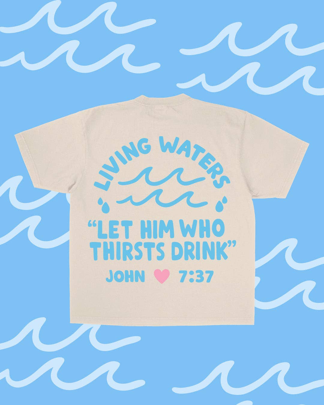 New || "Living Waters" Tee Hoodie, Sweatshirt | PodTeesHub.com