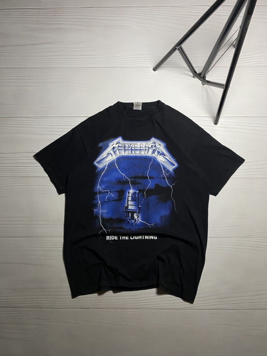 Vintage 00 S Metallica Ride Lightning Y2k T-Shirts, Hoodie, Sweatshirt