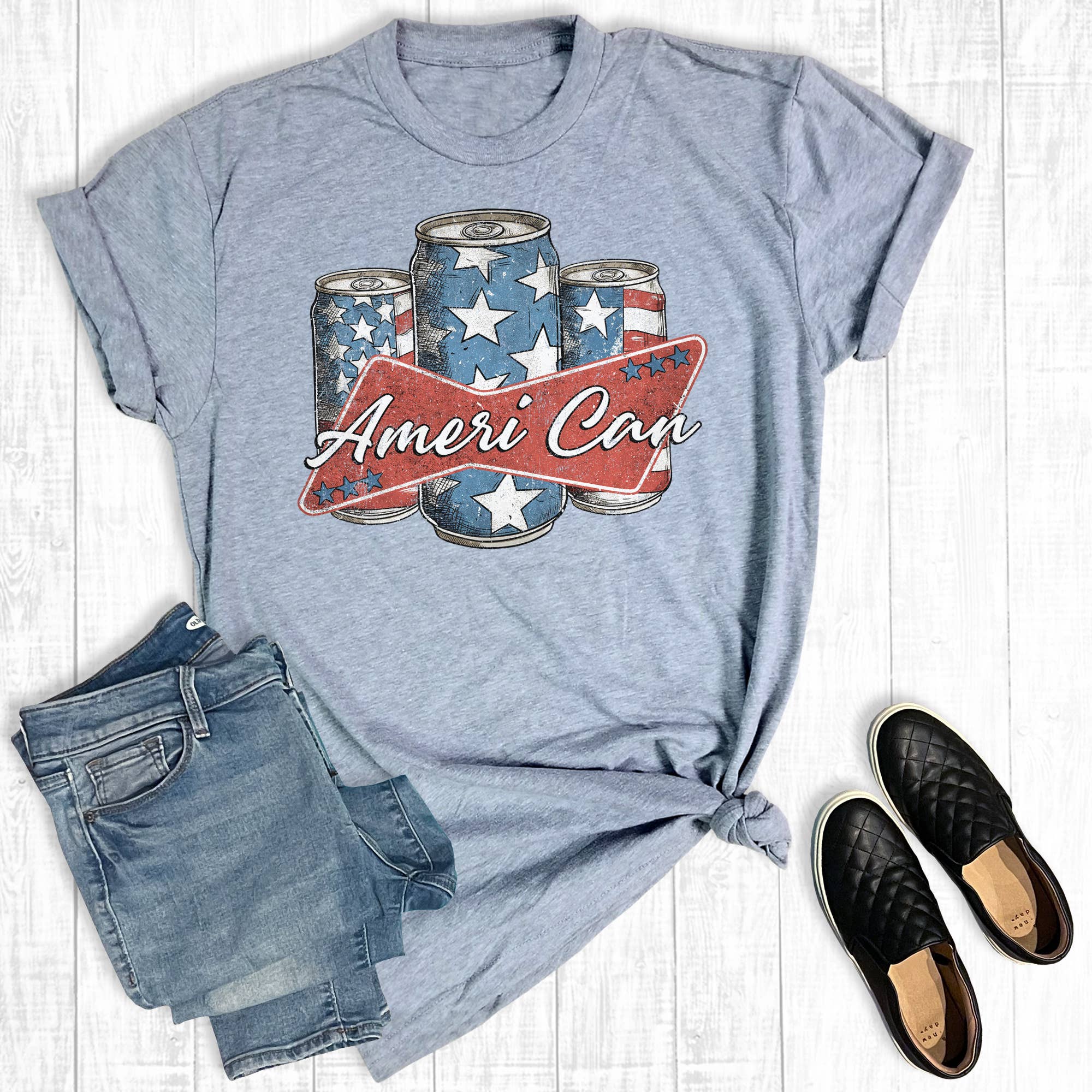4th of July Ameri Can Graphic Tee Hoodie, Sweatshirt | PodTeesHub.com