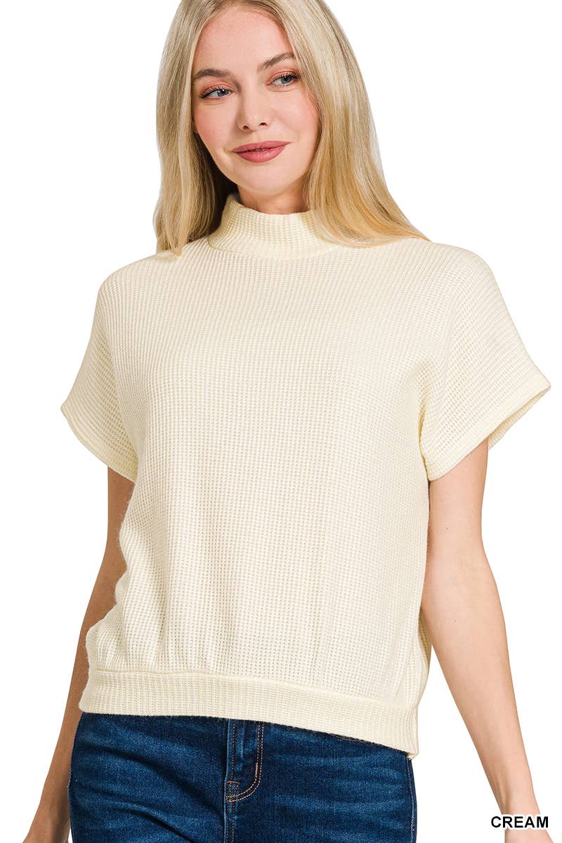 0826 Mock Neck Short Sleeve Sweater SI-27195 T-Shirts, Hoodie, Sweatshirt | PodTeesHub.com