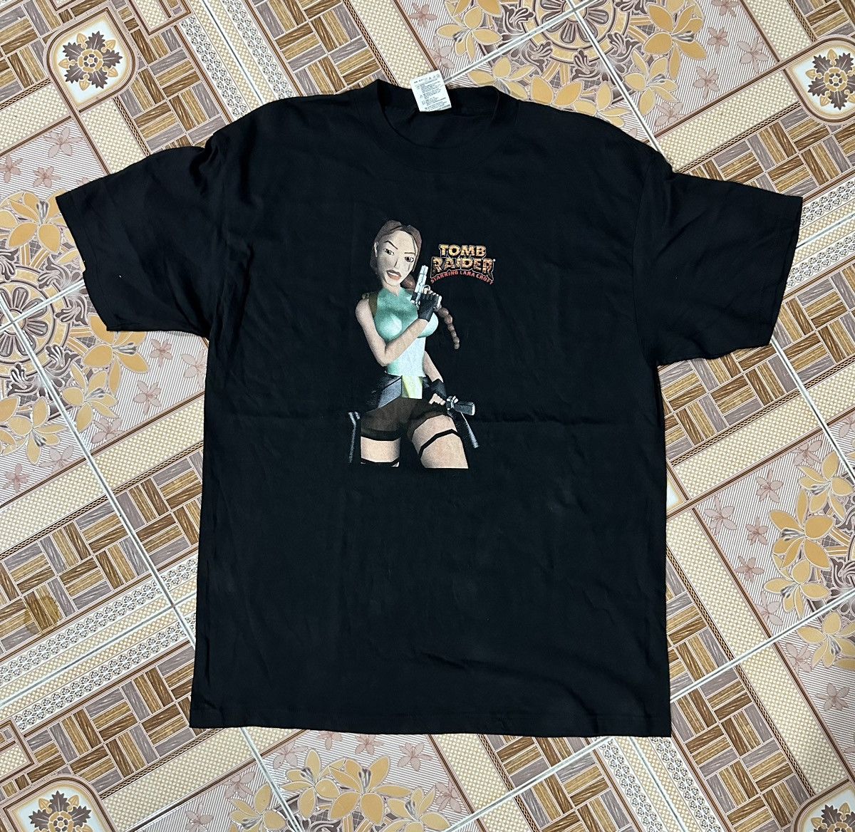 Vintage 90s Tomb Raider Lara Croft Tshirt Hoodie, Sweatshirt | PodTeesHub.com