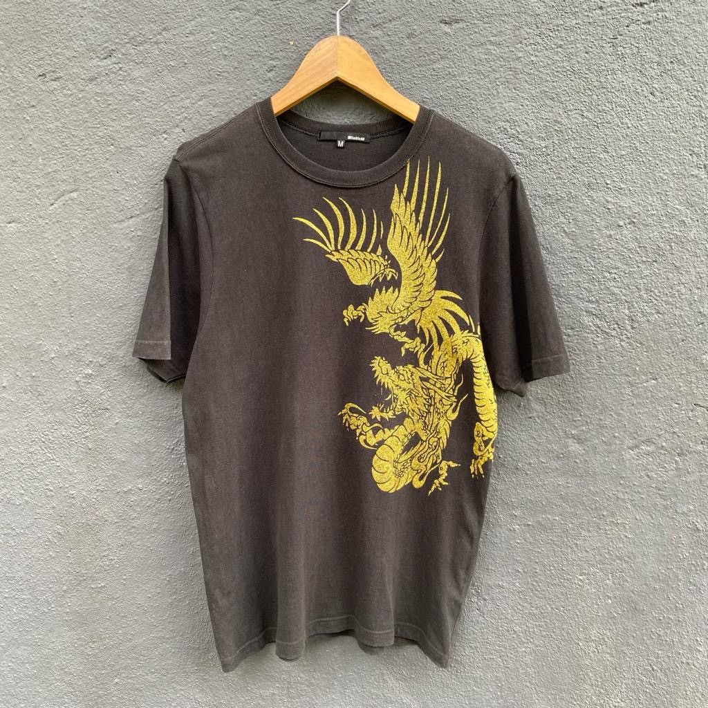 Japanese Brand Thrashed Faded Windless Dragon Sukajan Japanese Brand Tee Hoodie, Sweatshirt | PodTeesHub.com