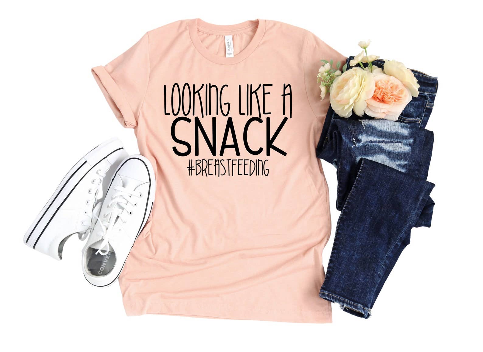 Looking Like A Snack Breastfeeding T-Shirt Hoodie, Sweatshirt | PodTeesHub.com