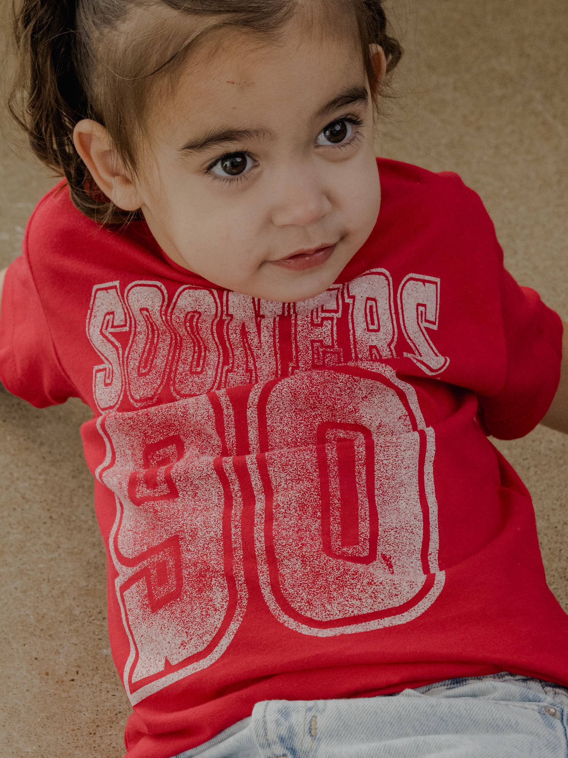 Children's Ou Sooners Player Red Tee Hoodie, Sweatshirt | PodTeesHub.com