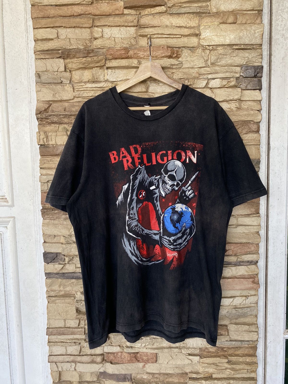 Band Tees Vintage Bad Religion Punk Band Tees Crazy Distressed Faded Hoodie, Sweatshirt | PodTeesHub.com