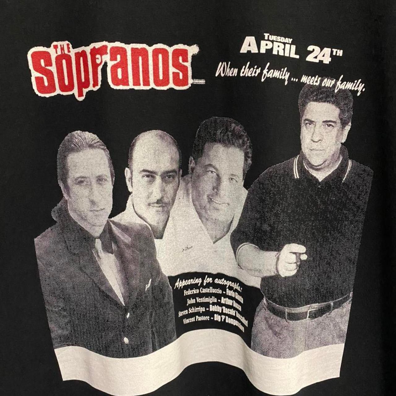 Vintage Sopranos Autograph Signing Tee Furio Artie Bobby Hoodie, Sweatshirt | PodTeesHub.com