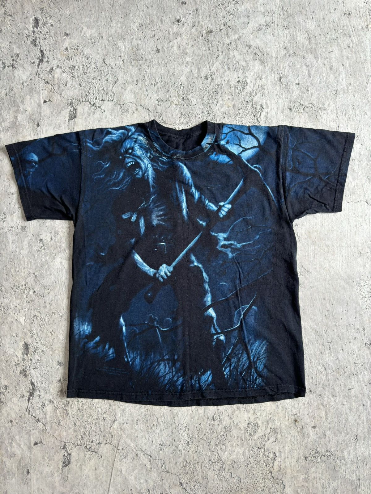 Iron Maiden X Vintage 2007 Iron Maiden Aop Band Tee Rip Hoodie, Sweatshirt | PodTeesHub.com