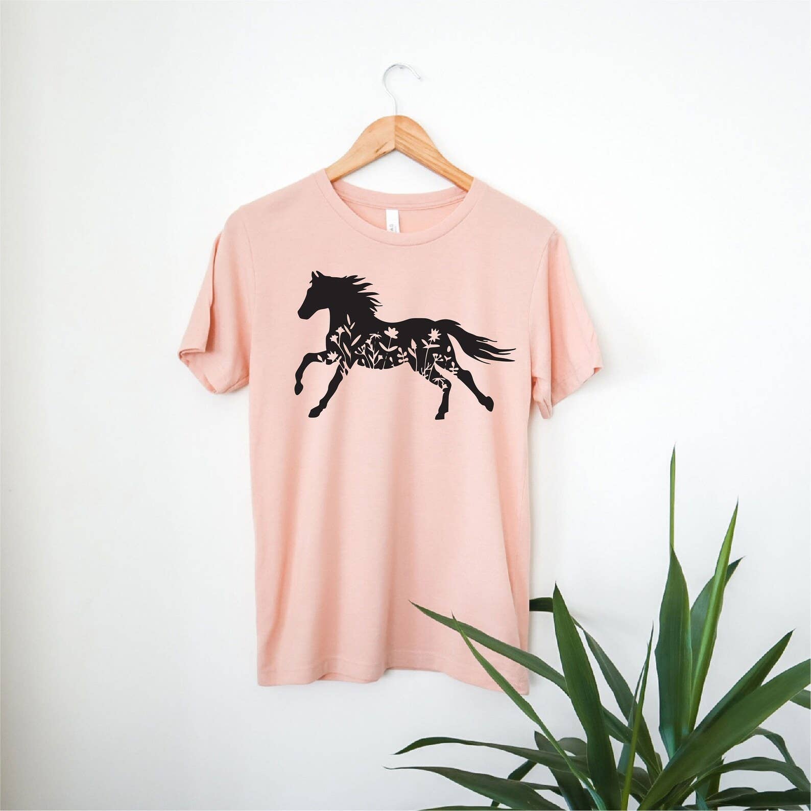 Floral Horse T-Shirt Hoodie, Sweatshirt | PodTeesHub.com
