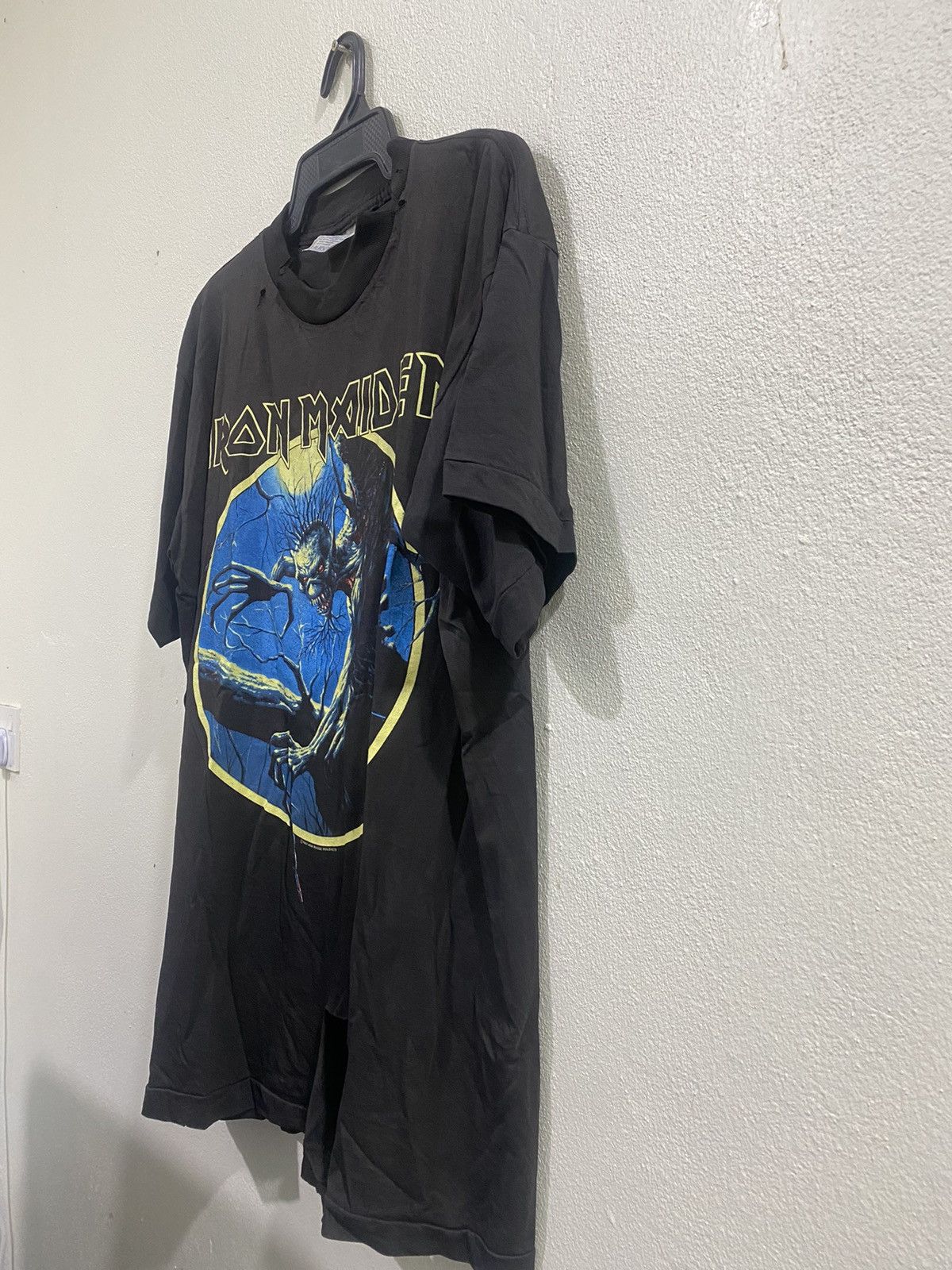 Iron Maiden X Vintage Iron Maiden Fears Of The Dark Tour Europe 90s Rare T-Shirts, Hoodie, Sweatshirt | PodTeesHub.com
