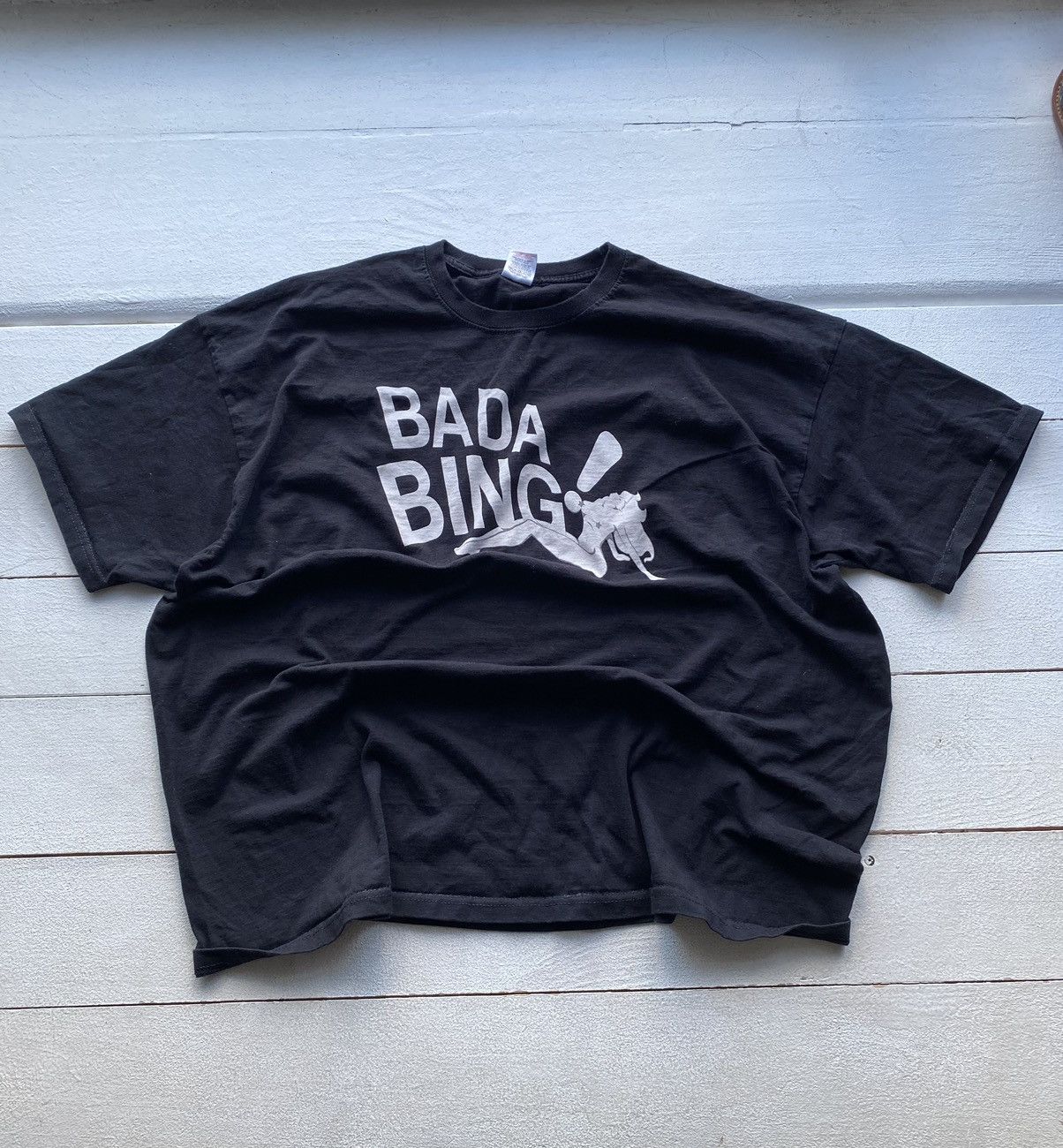 Vintage Vntg Bada Bing Sexy Club Sopranos Rare Mens Oversize T Shirt Hoodie, Sweatshirt | PodTeesHub.com