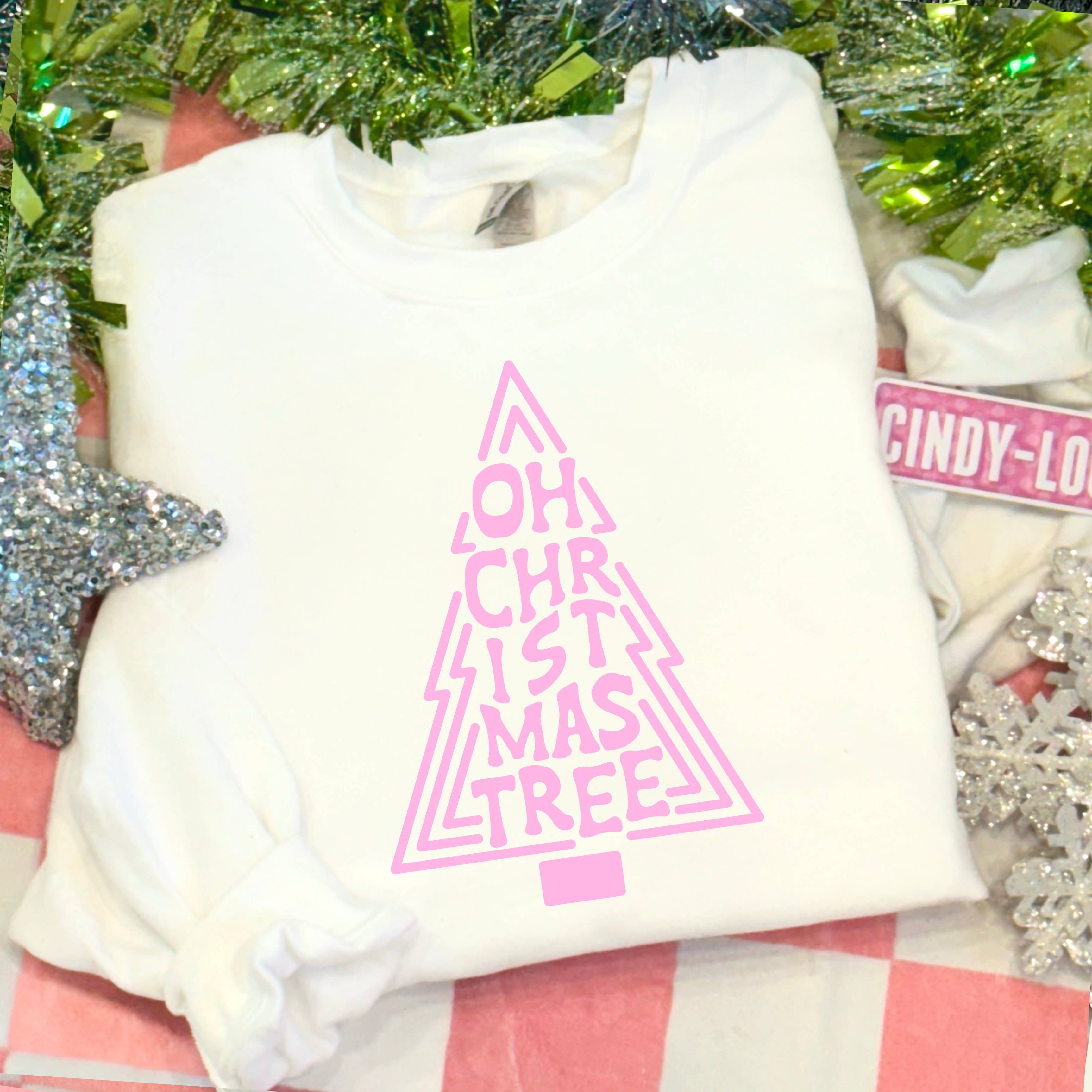 Oh Christmas Tree Christmas 2025 Graphic Sweatshirt Women’S T-Shirts, Hoodie | PodTeesHub.com