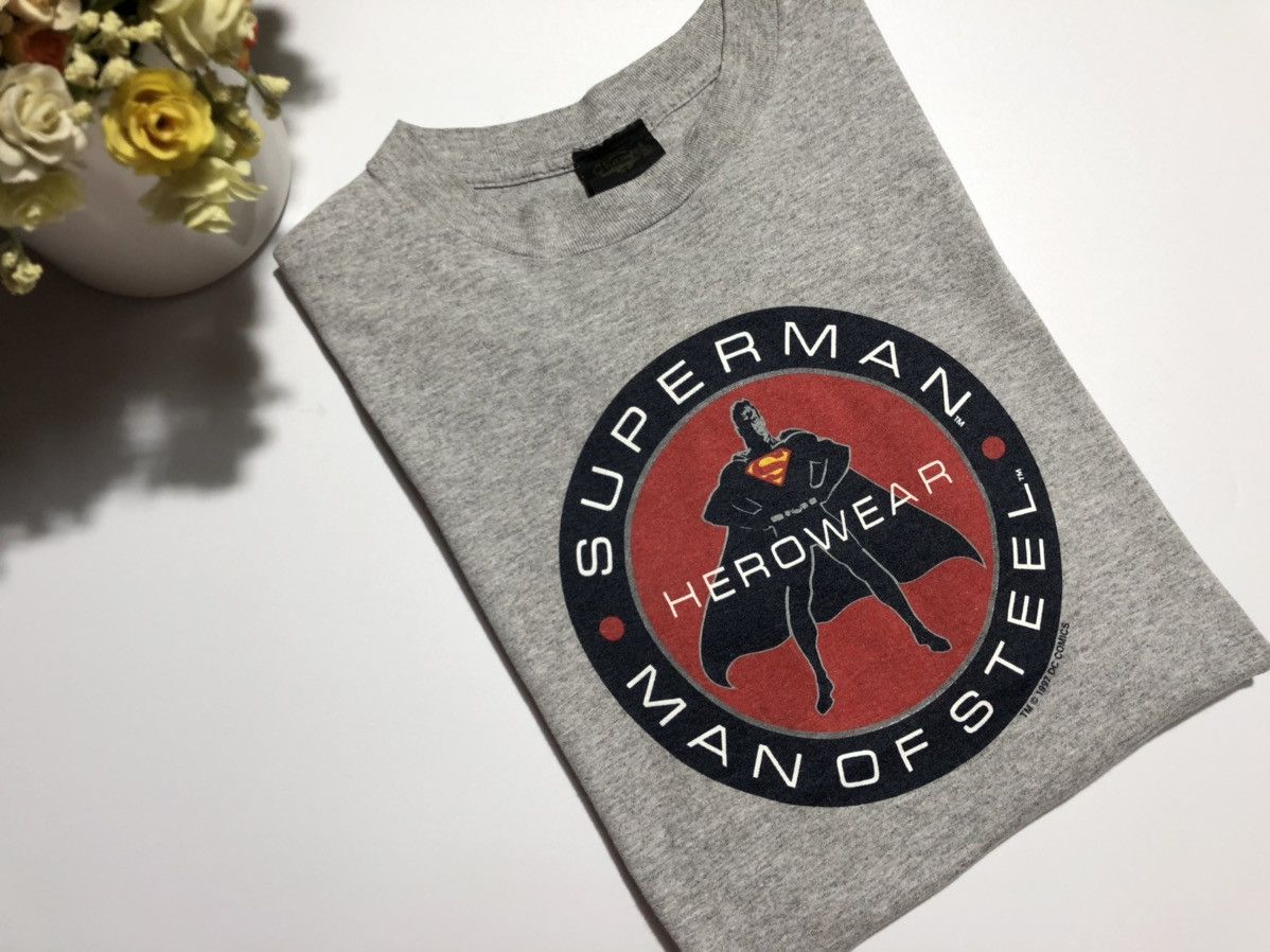 Vintage 1997 S Superman Shirt Man Of Steel Shirt Dc Comic Superhero Hoodie, Sweatshirt | PodTeesHub.com