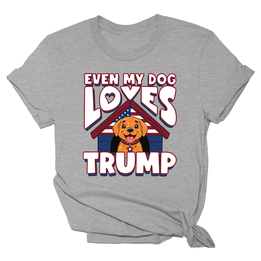 Even My Dog Loves Trump Doghouse Womens Shirt Tee - 1961 Hoodie, Sweatshirt | PodTeesHub.com