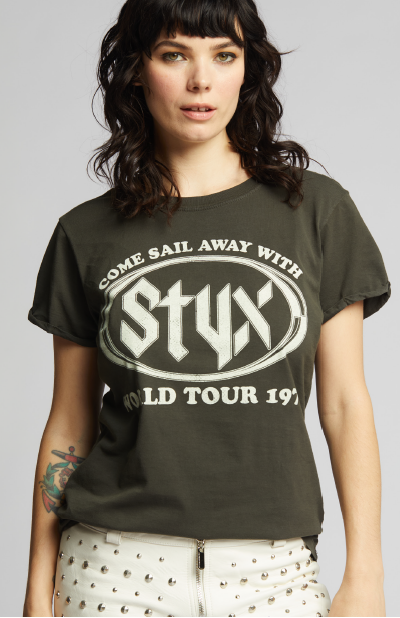 302949 - 1130 Styx Tour 1978 Fitted Ss Graphic Tee Hoodie, Sweatshirt | PodTeesHub.com