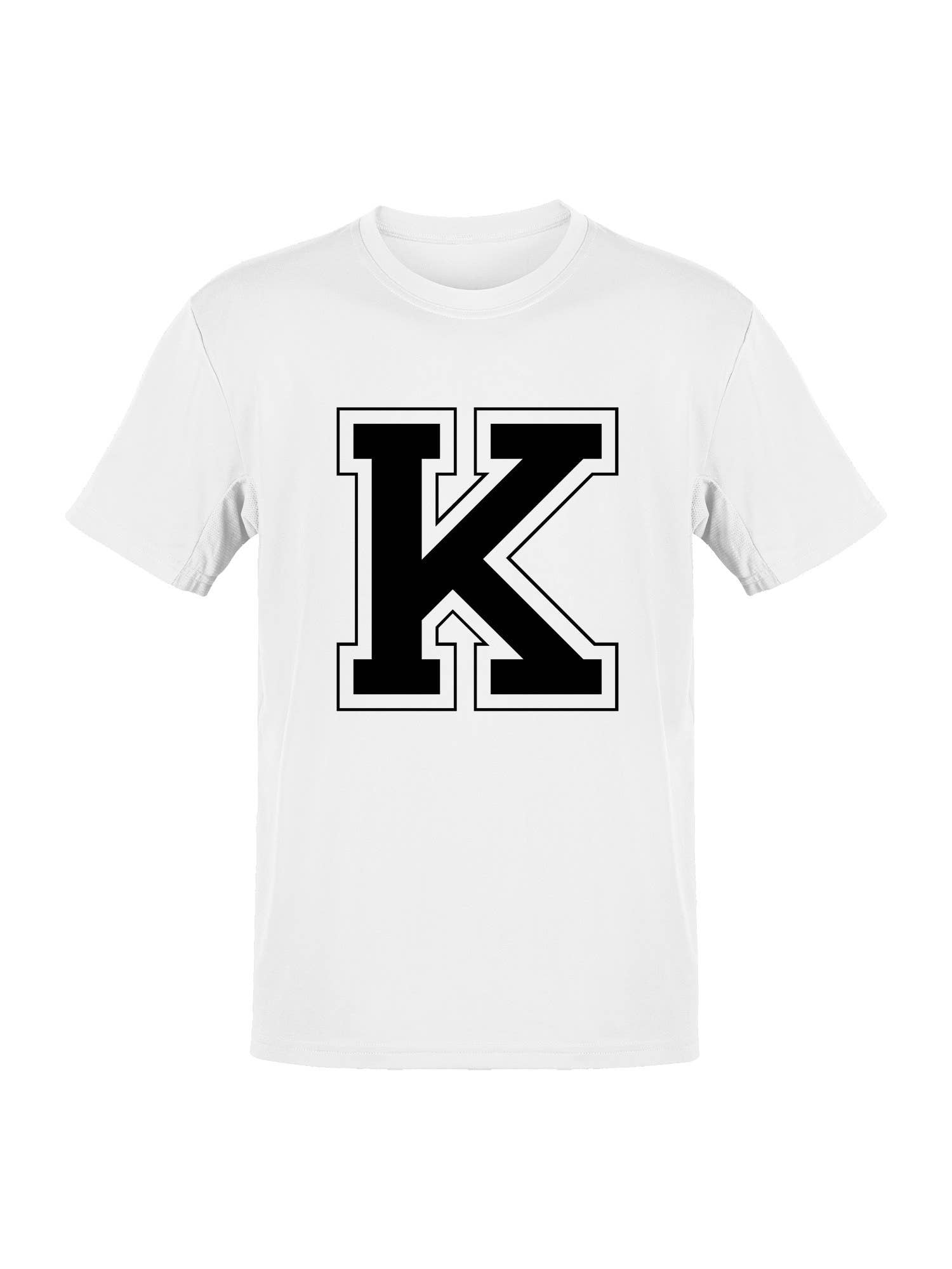 College Varsity Letter K Unisex T-Shirt Men's T-Shirt Hoodie, Sweatshirt | PodTeesHub.com