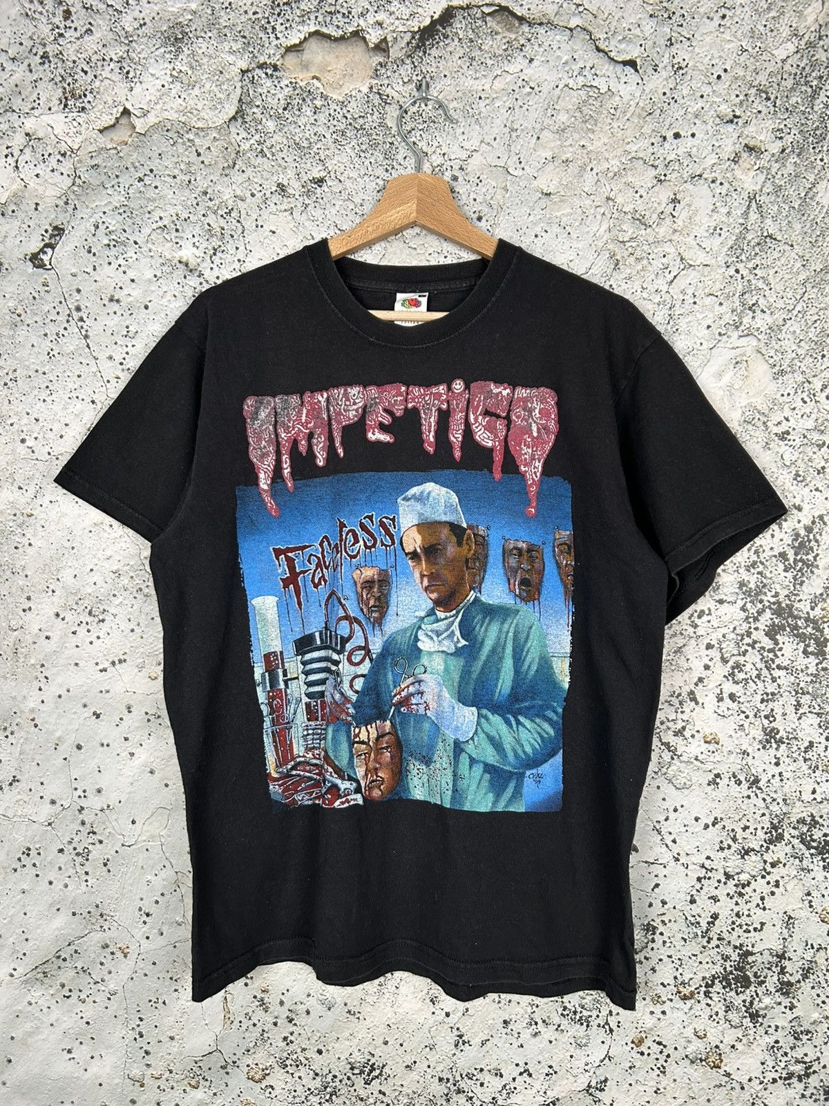 Band Tees Vintage Impetica Faceless 1999 Rock Band Tee Punk 90s Rare Hoodie, Sweatshirt | PodTeesHub.com