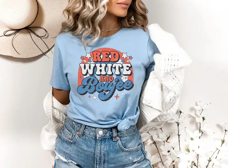 Red White and Boujee T-Shirt Hoodie, Sweatshirt | PodTeesHub.com
