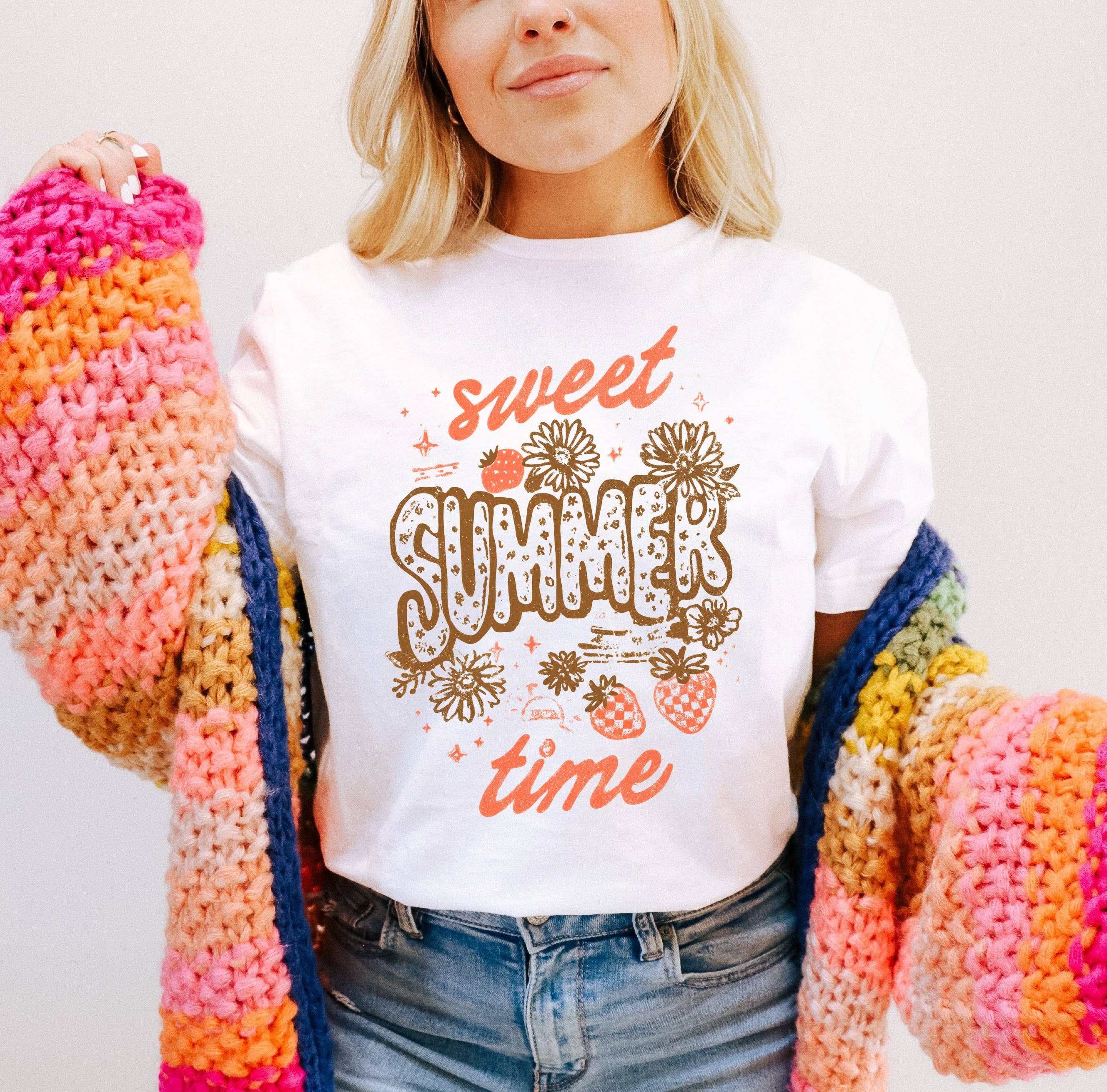 Sweet Summertime Graphic Tee | Summer Tee Hoodie, Sweatshirt | PodTeesHub.com