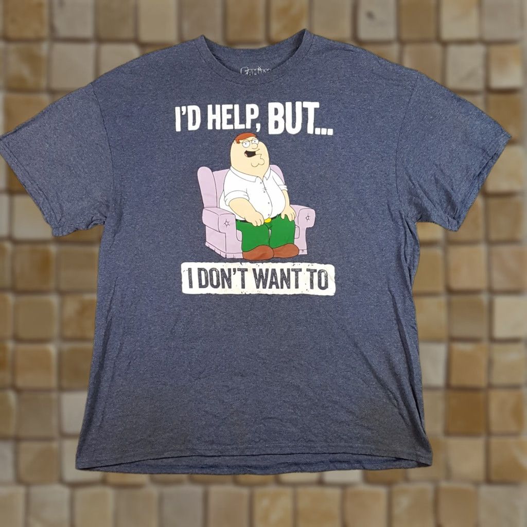 Griffin Vintage Family Guy Stewie Griffin T Shirt Xl Blue Retro Funny Cartoon Mens Hoodie, Sweatshirt | PodTeesHub.com