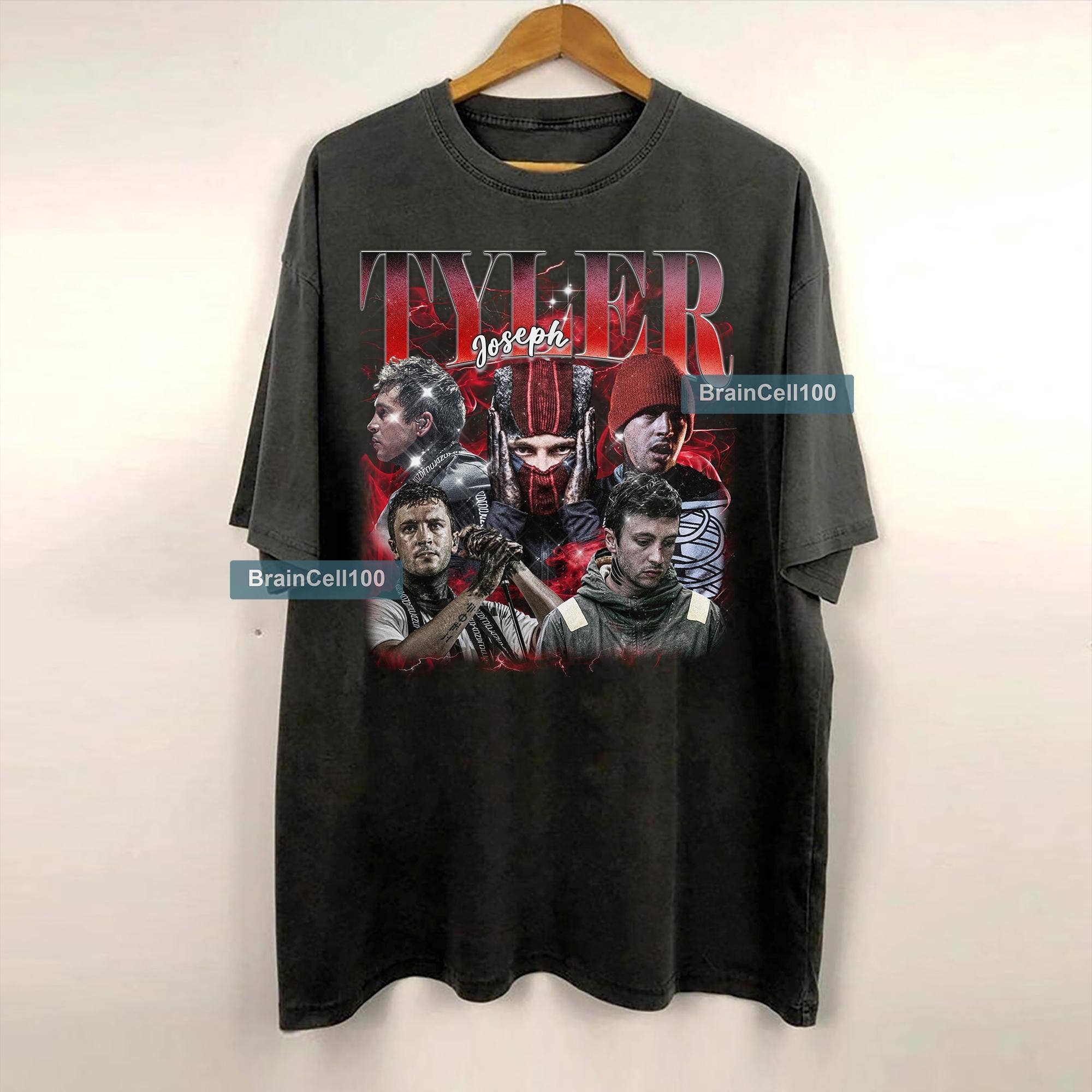Vintage 90s Tyler Joseph Drummer Tee Hoodie, Sweatshirt | PodTeesHub.com