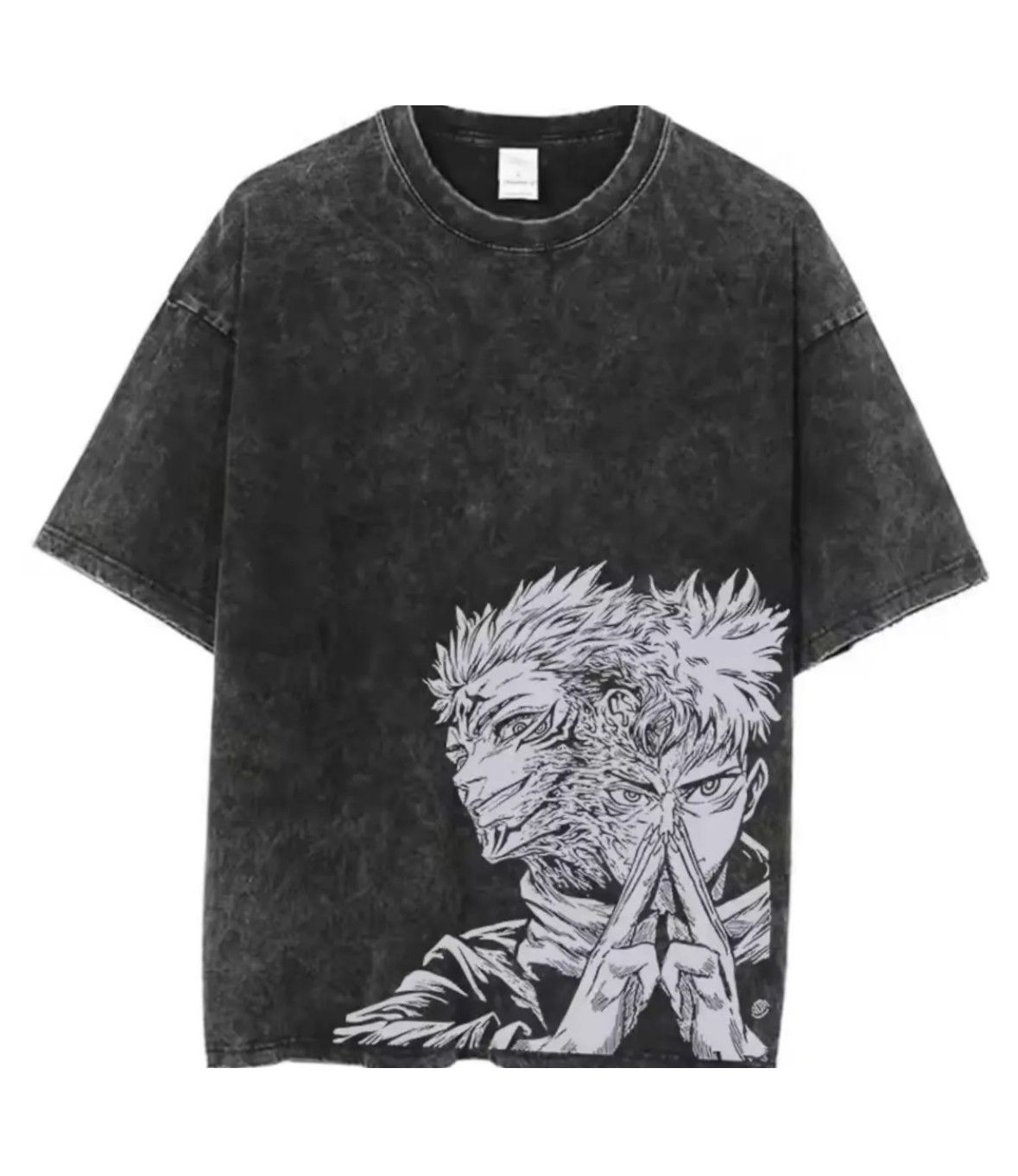 Japanese Brand Hip Hop Vintage Spirit Fighter Anime Graffiti Washed T Shirt Hoodie, Sweatshirt | PodTeesHub.com