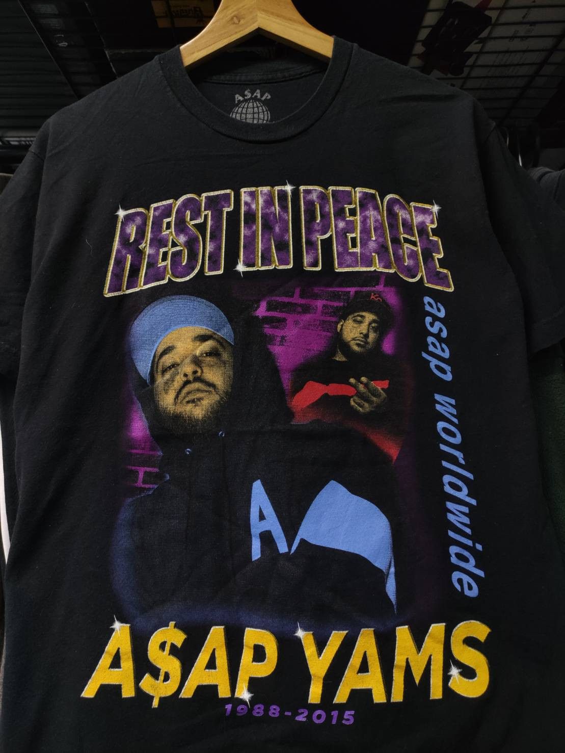 Awge X Rap Tees Asap Wordwide R I P Asap Yams T Shirt Hoodie, Sweatshirt | PodTeesHub.com