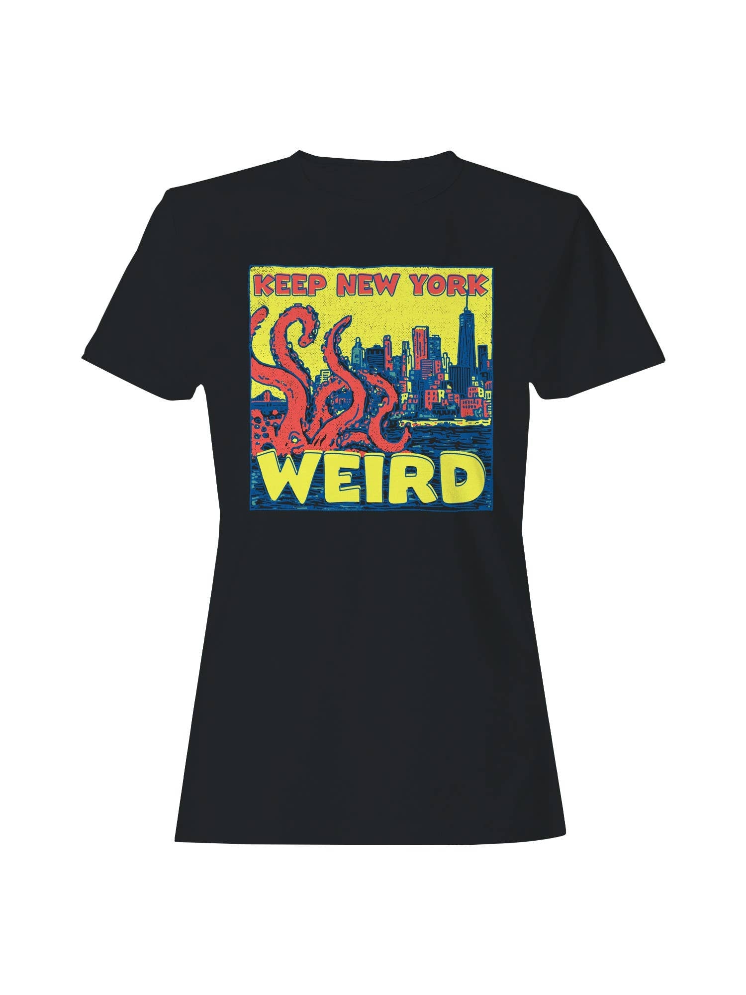 Keep New York Weird Octopus Art Women's T-Shirt Hoodie, Sweatshirt | PodTeesHub.com