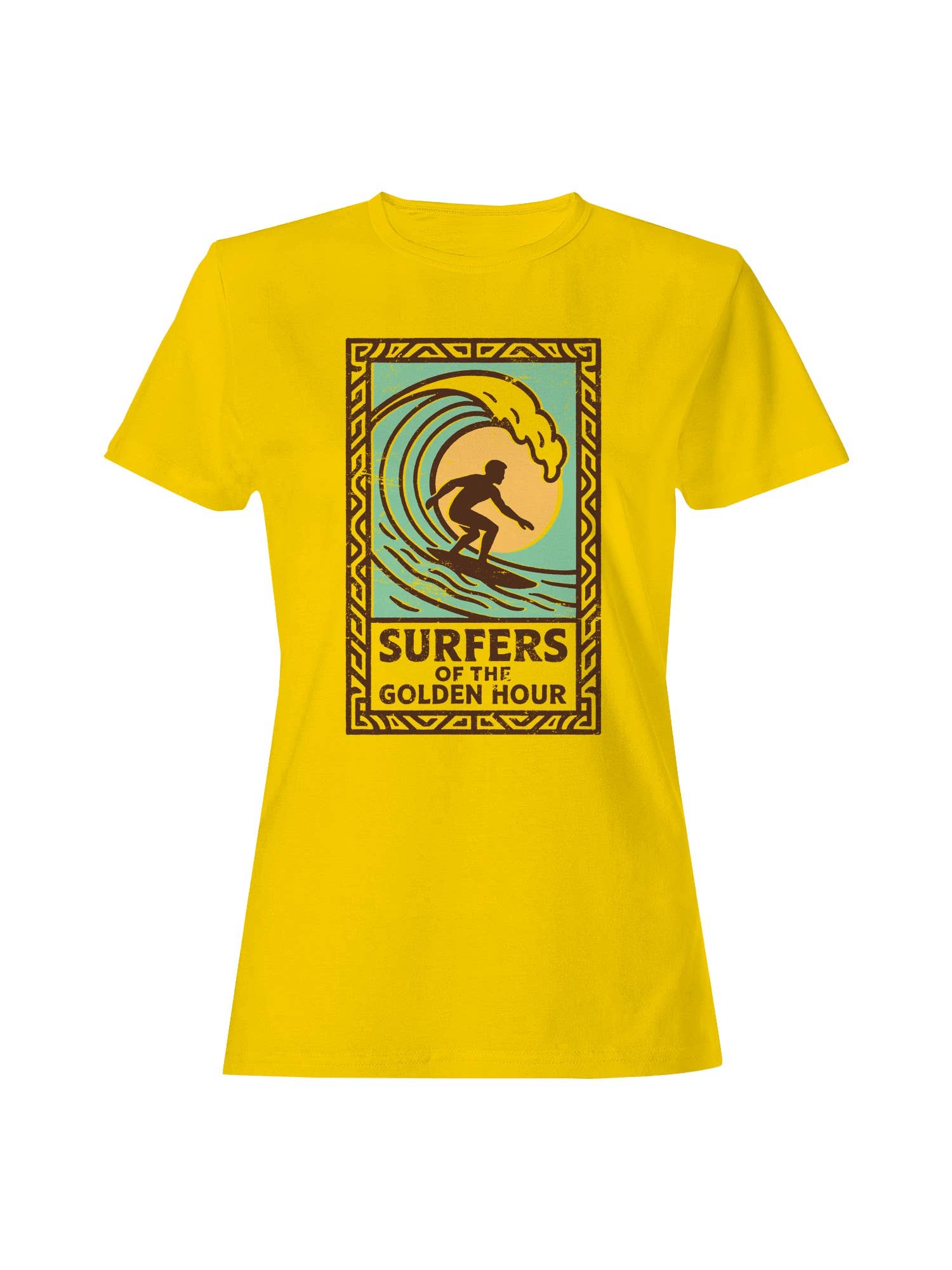 Surfing the Golden Hour Women's T-Shirt Hoodie, Sweatshirt | PodTeesHub.com