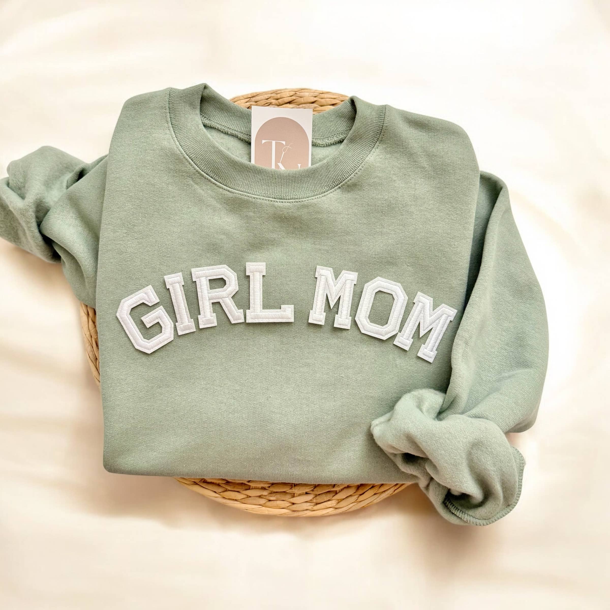 Girl Mom Crewneck Sweatshirt, Gifts For Mom T-Shirts, Hoodie | PodTeesHub.com
