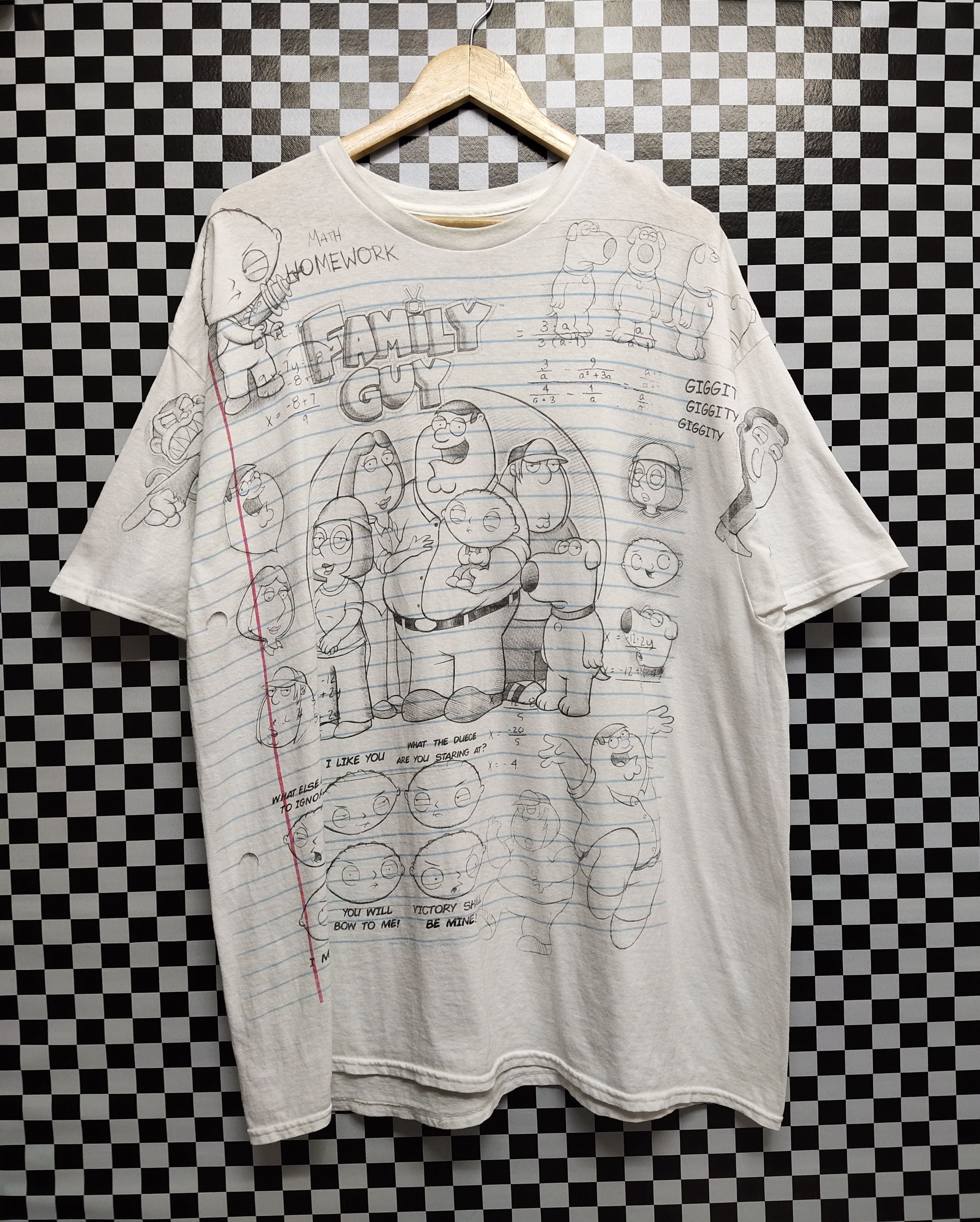 Liquid Blue Family Guy Sketch Overprint T Shirt Hoodie, Sweatshirt | PodTeesHub.com