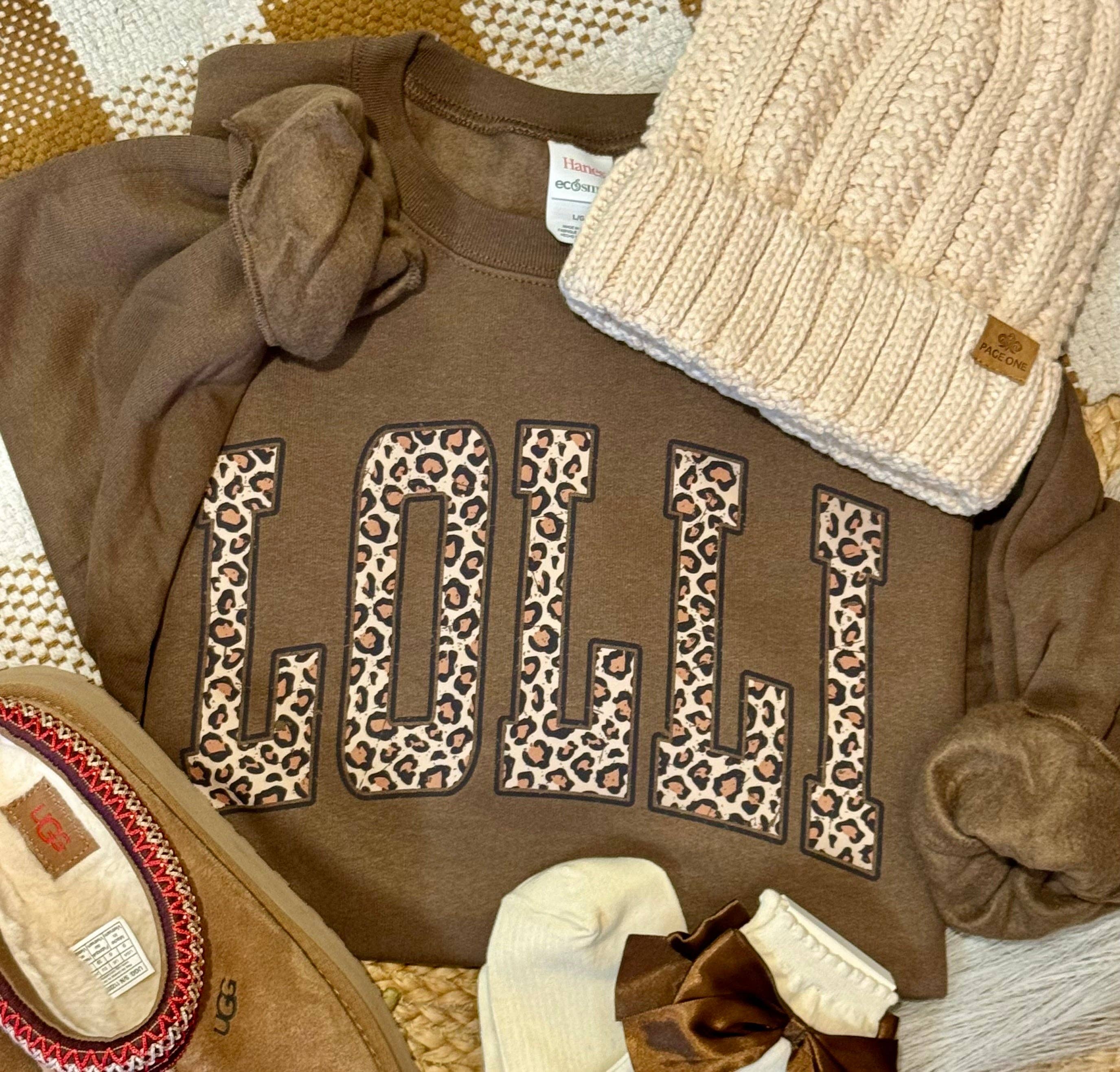Lolli Leopard Name Sweatshirt T-Shirts, Hoodie | PodTeesHub.com