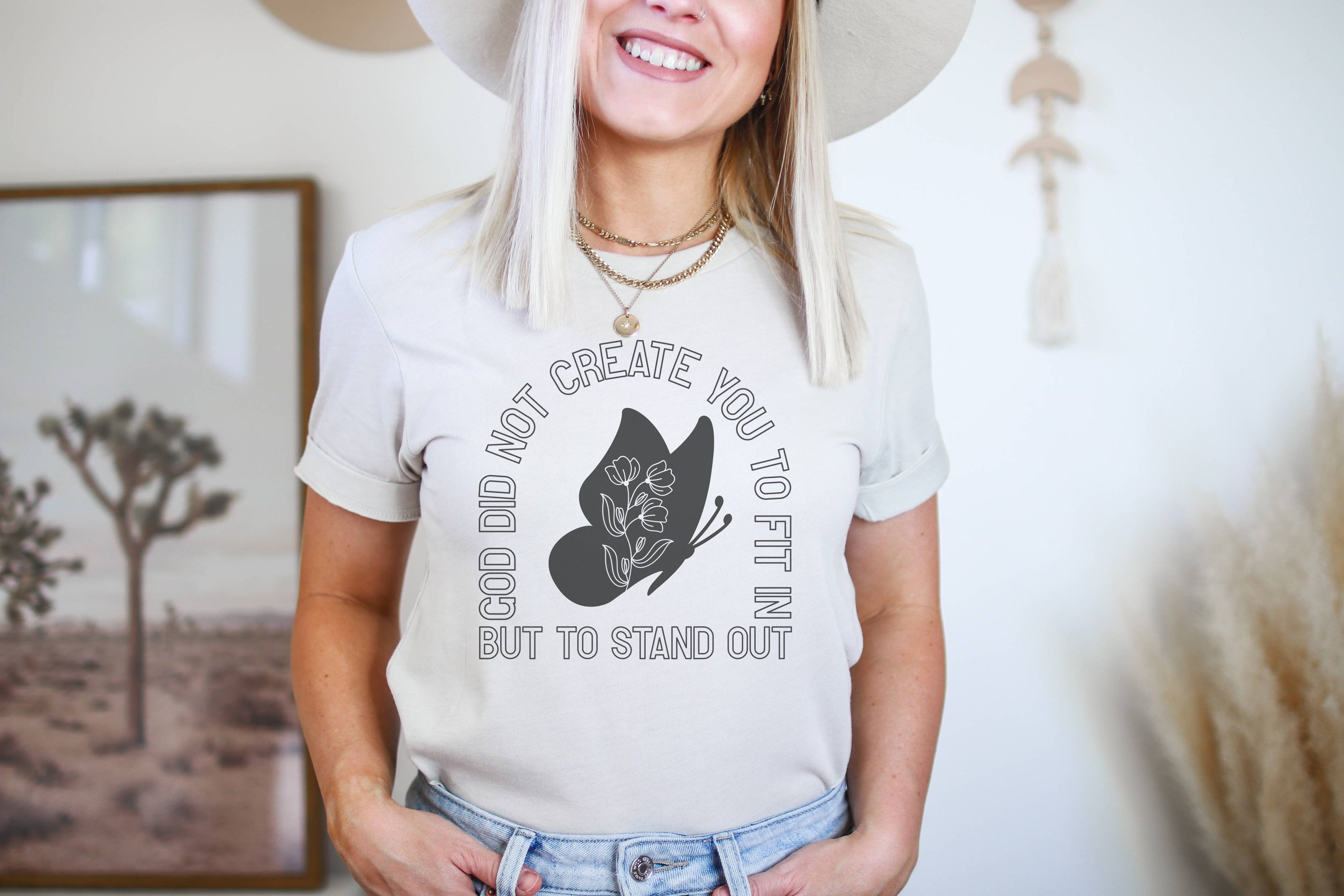 Fit in Religous Graphic Tee | Women's Tees | Gospel Tees Hoodie, Sweatshirt | PodTeesHub.com