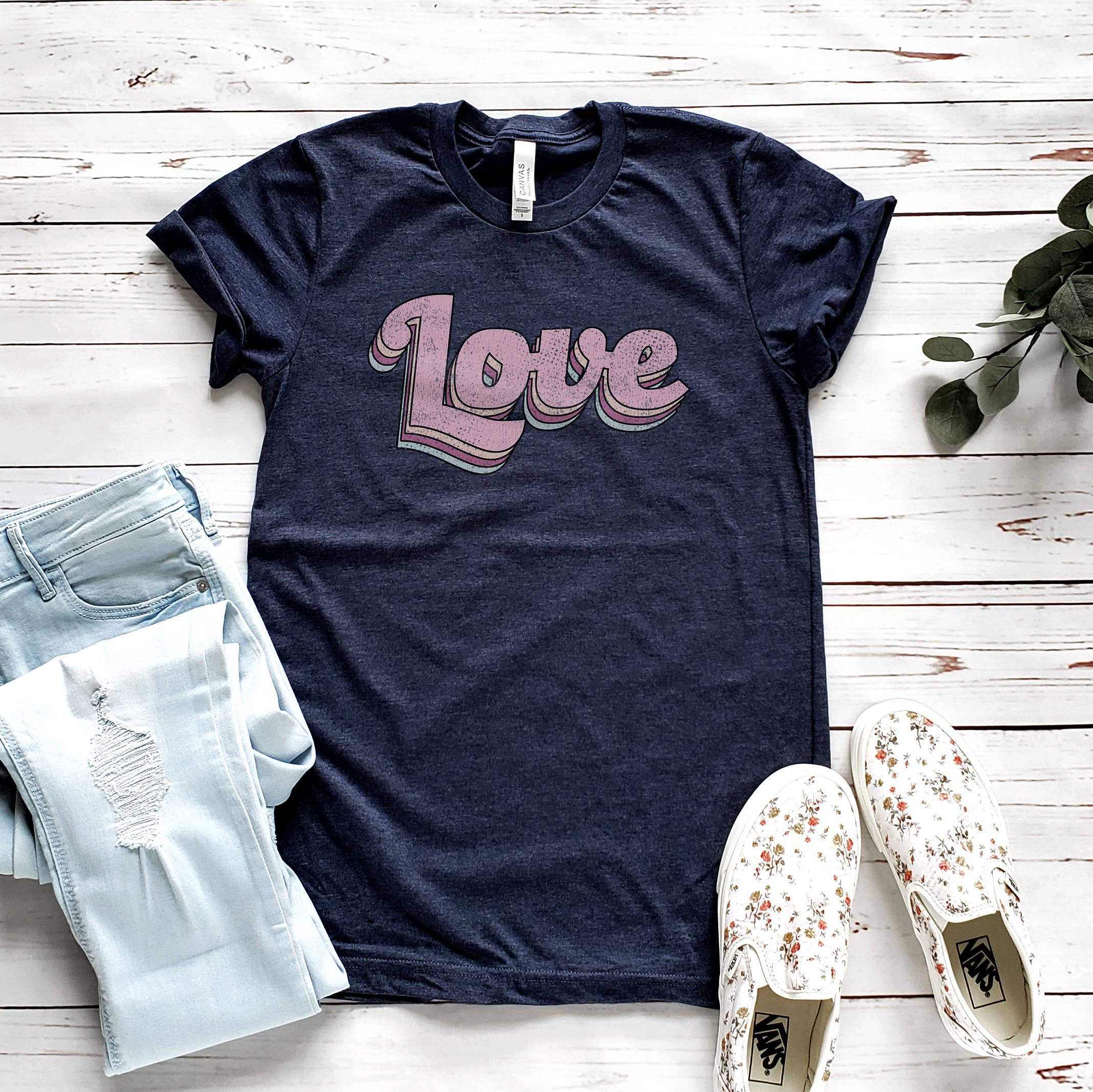 Love Script Tee | Valentine's Day | Sizes XS-2XL Hoodie, Sweatshirt | PodTeesHub.com