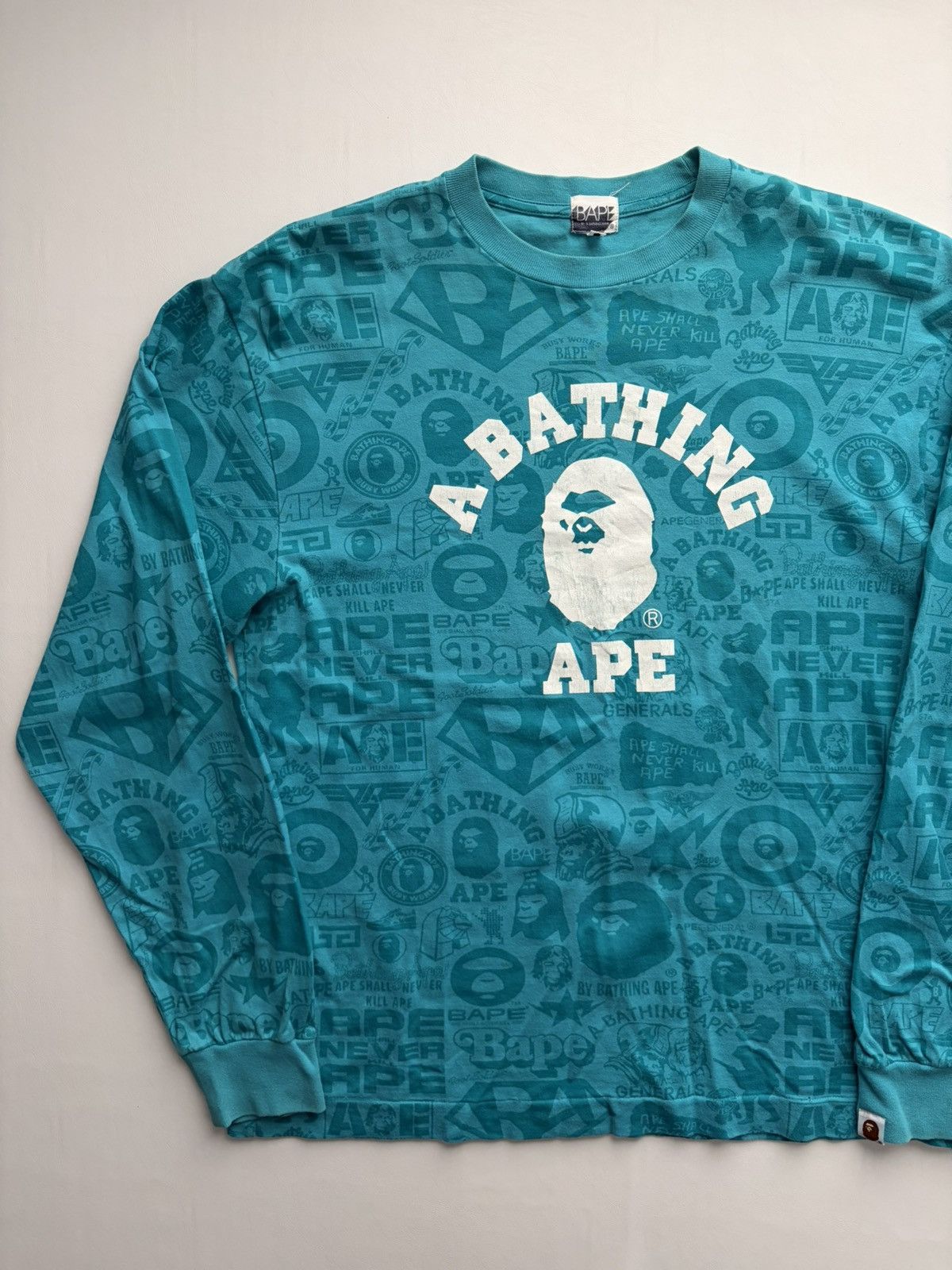 Bape Spring 2007 Comic All Over Print Long Sleeve Tee Hoodie, Sweatshirt | PodTeesHub.com