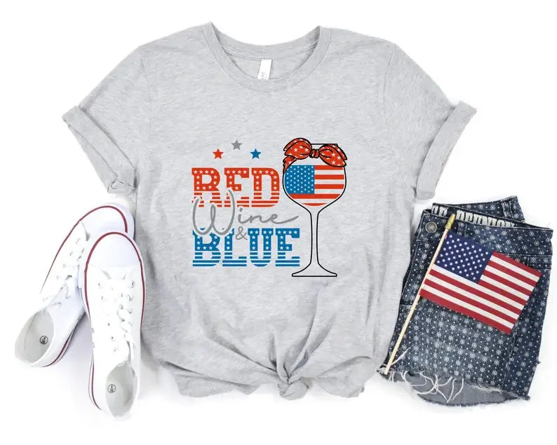 Red Wine & Blue T-Shirt Hoodie, Sweatshirt | PodTeesHub.com