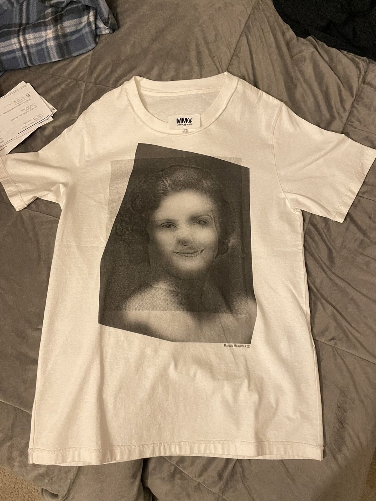 Margiela Mm6 Maison Margiela Photograph Graphic Tee In White Hoodie, Sweatshirt | PodTeesHub.com