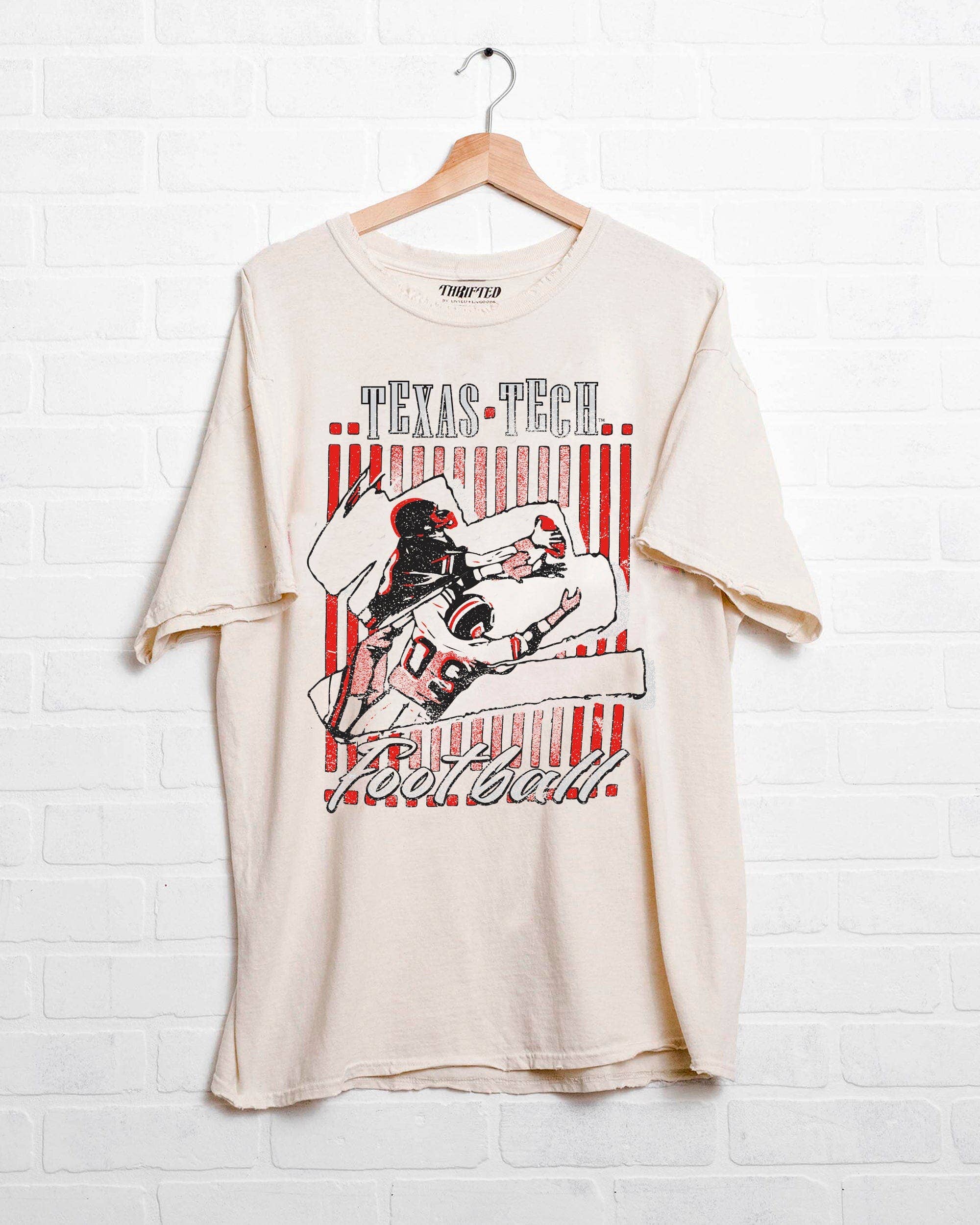 Texas Tech Beach Shade Off White Thrifted Tee Hoodie, Sweatshirt | PodTeesHub.com